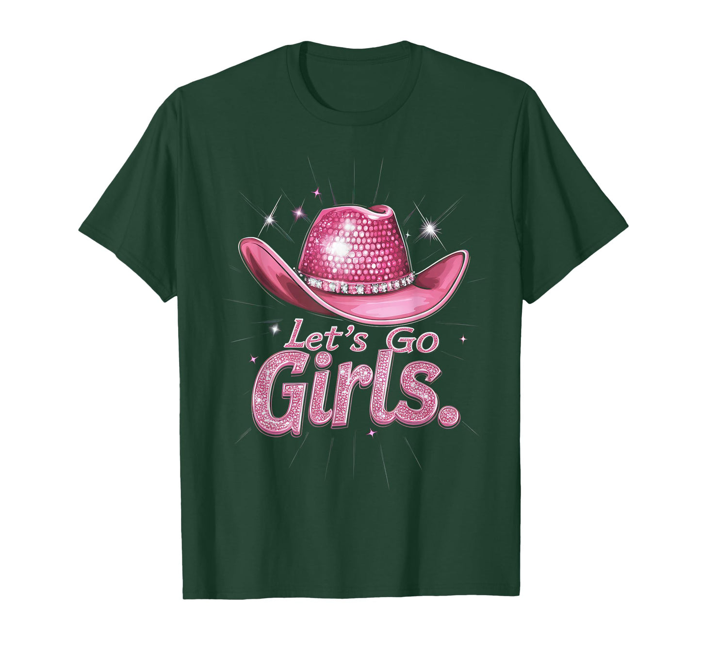 The Rodeo Cowgirl Fan Co. Western Cowgirl Rodeo Disco Retro Bachelorette Party T-Shirt