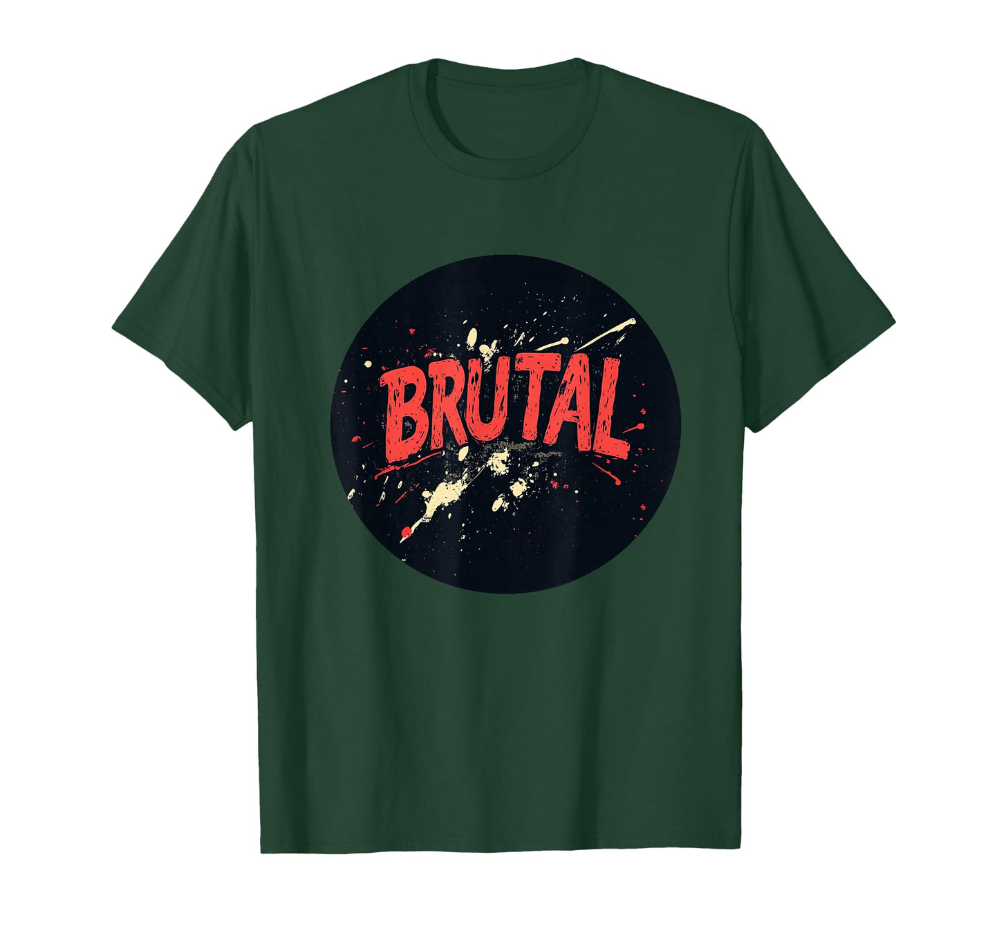 Funny Brutal Stamp Logo T-Shirt