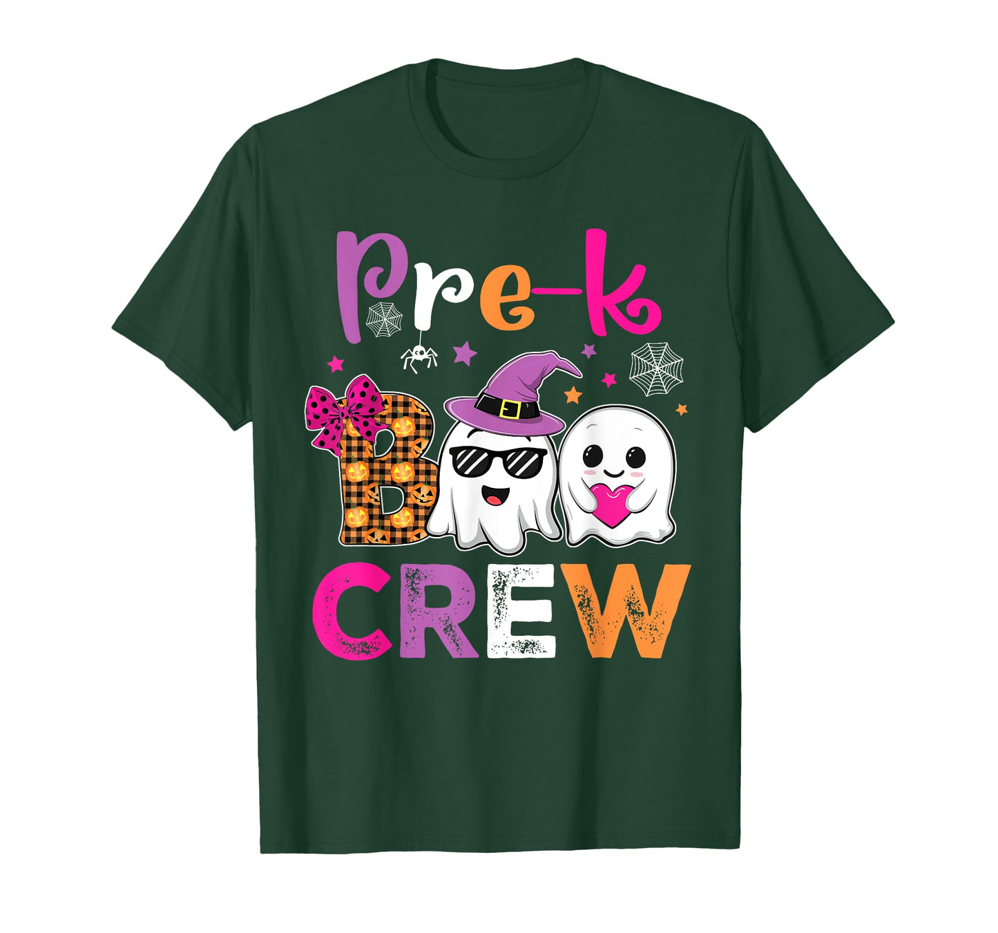 Funny Pre-K Boo Crew Teacher Kids Halloween Spooky Costume T-Shirt