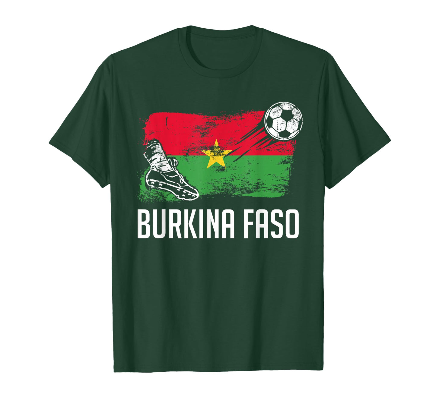 Burkina Faso Flag Jersey Burkinese Soccer Team Burkinese T-Shirt
