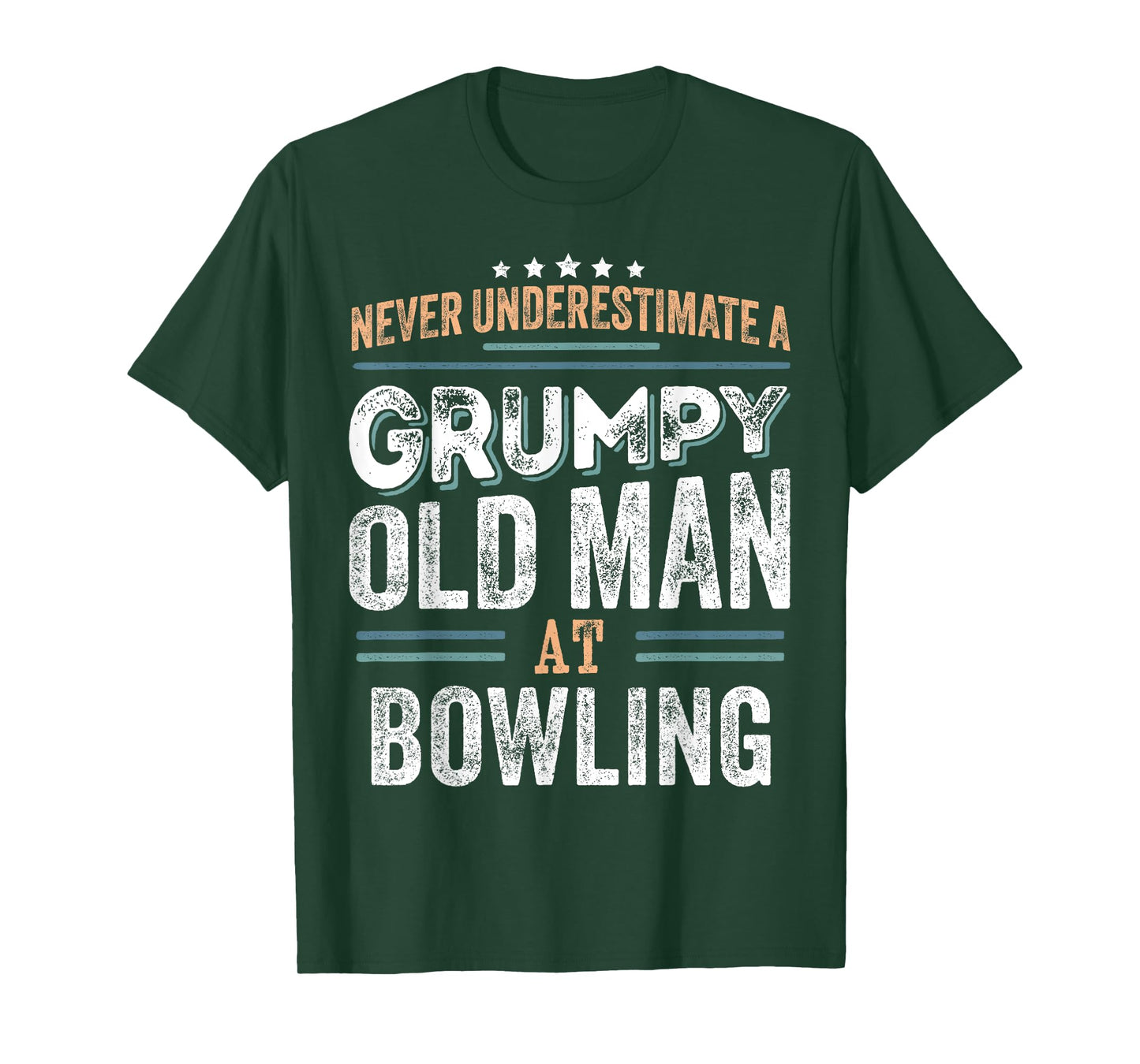 Grumpy Old Man at Bowling Funny Dad Gifts T-Shirt