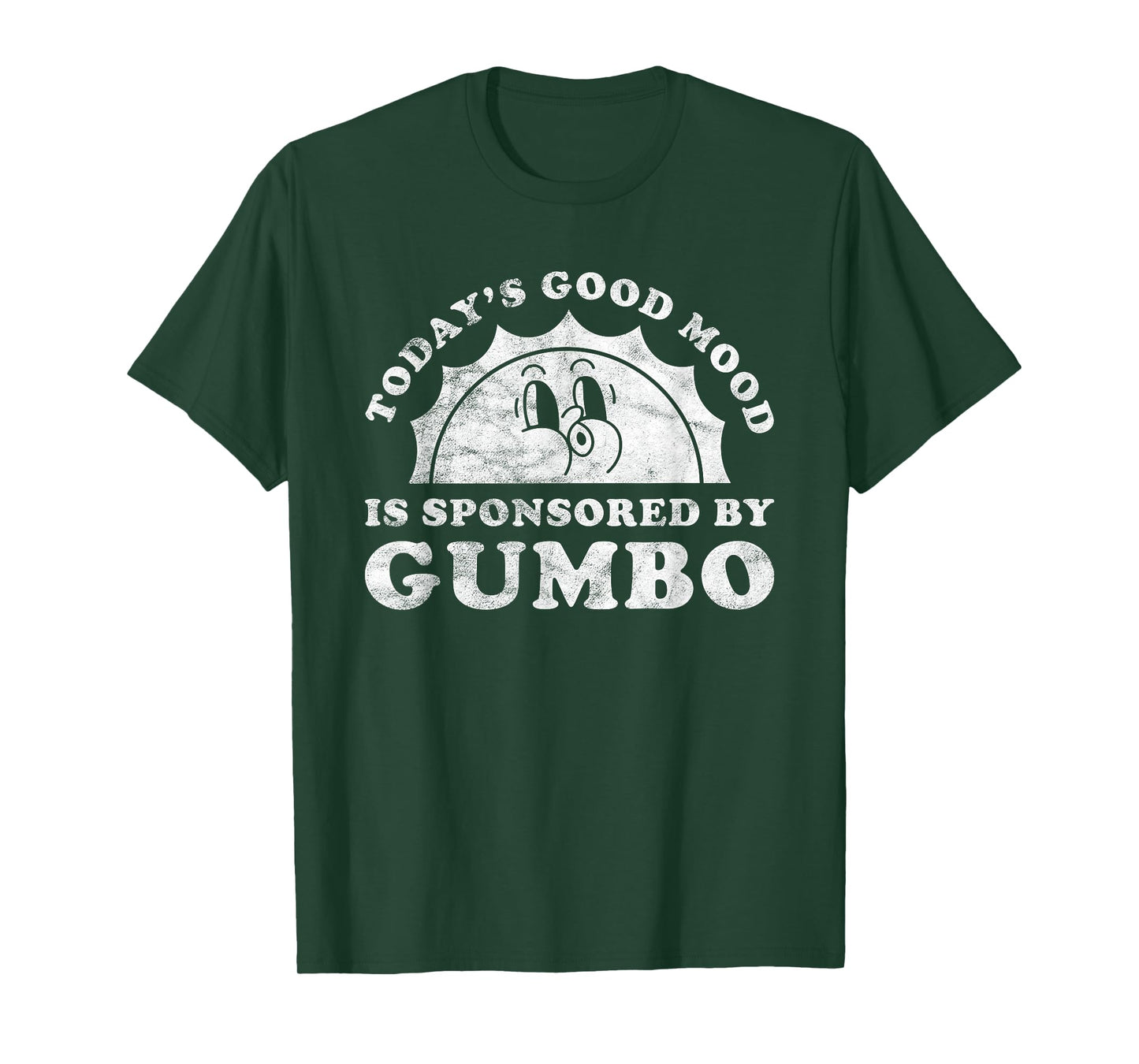 Good Mood Gumbo Apparel Co Funny Cute Retro Vintage Black T-Shirt