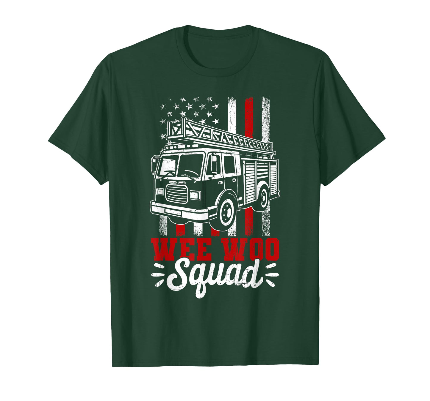 Funny Firefighter Shirt Men Women Kids Fire Truck Fireman T-Shirt