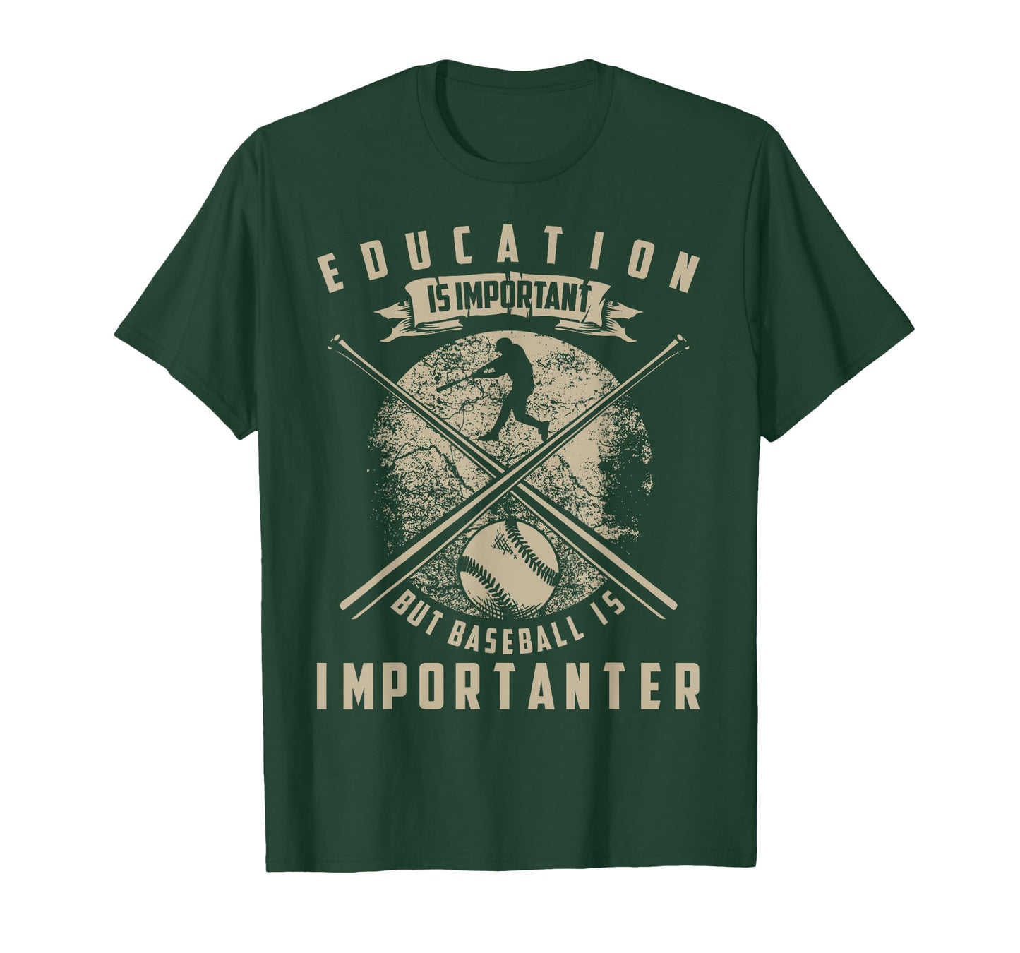 Education Is Important But Baseball Is Importanter Tee Gift T-Shirt