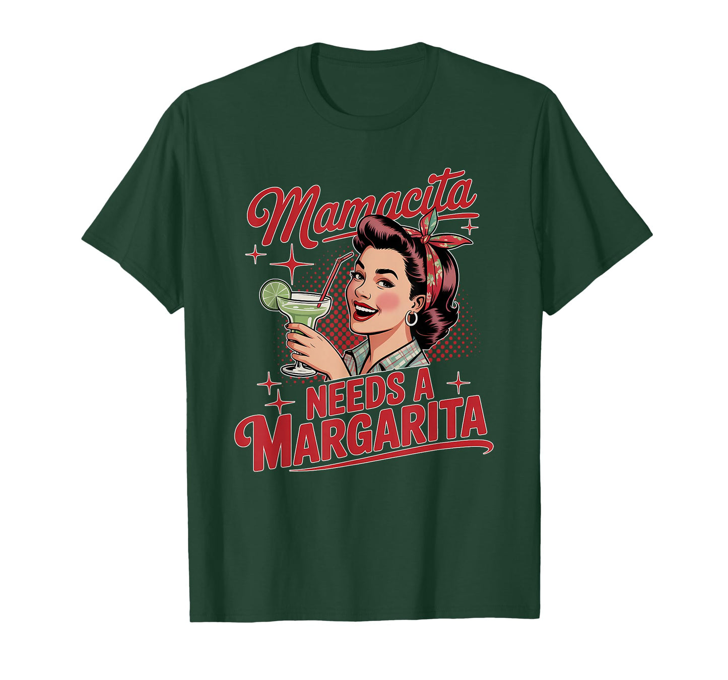 Mamacita Needs A Margarita Funny Cocktail Design Women T-Shirt