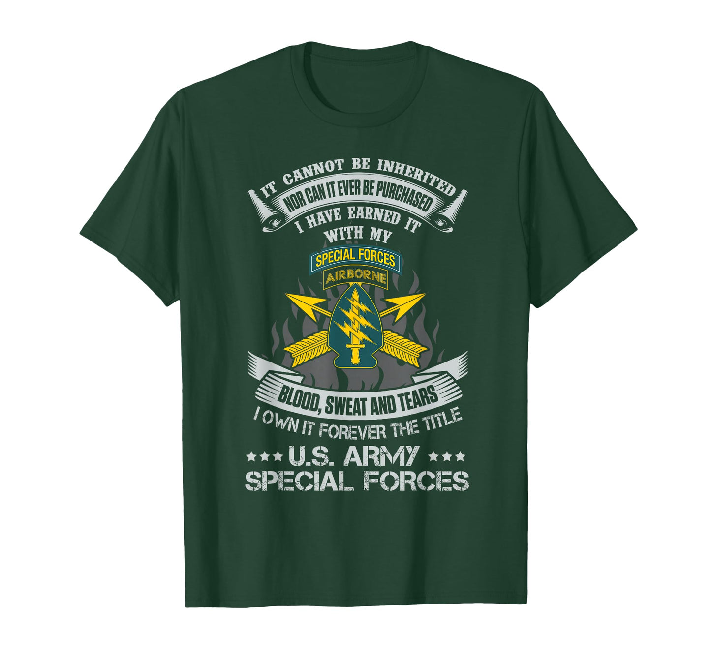 Own Forever The Title US Special Forces Veteran Green Beret T-Shirt