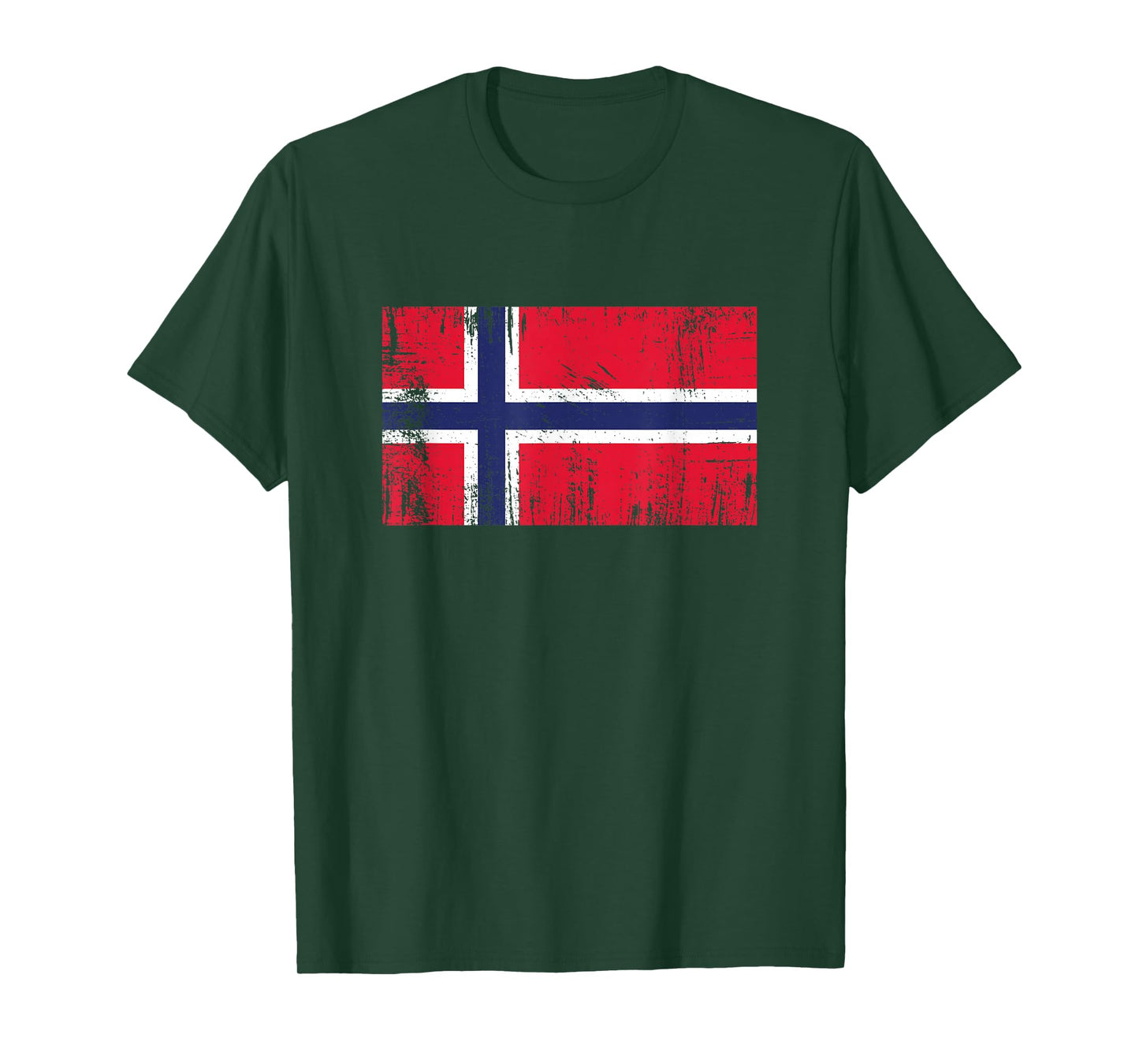 Vintage Banner Fan Norway Flag Retro Art T-Shirt