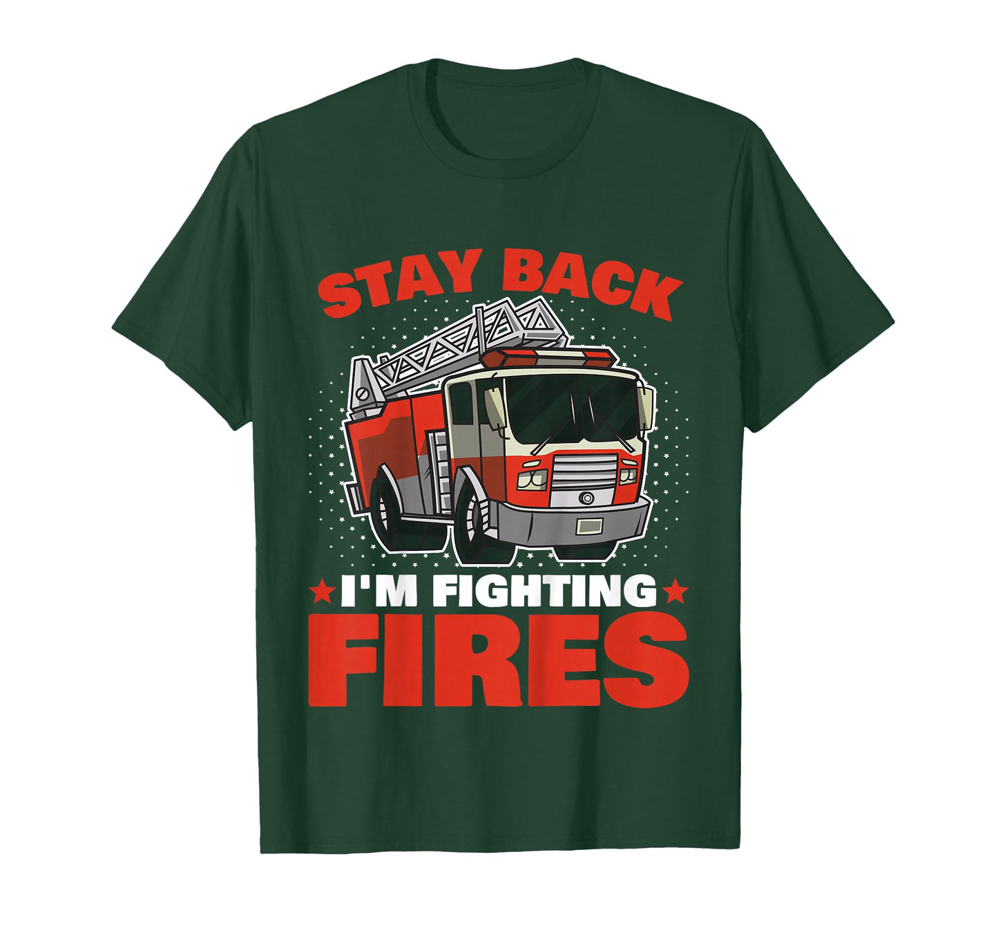 Kids Firefighter Shirt Fireman Shirt for Toddler Boys Firefighter T-Shirt