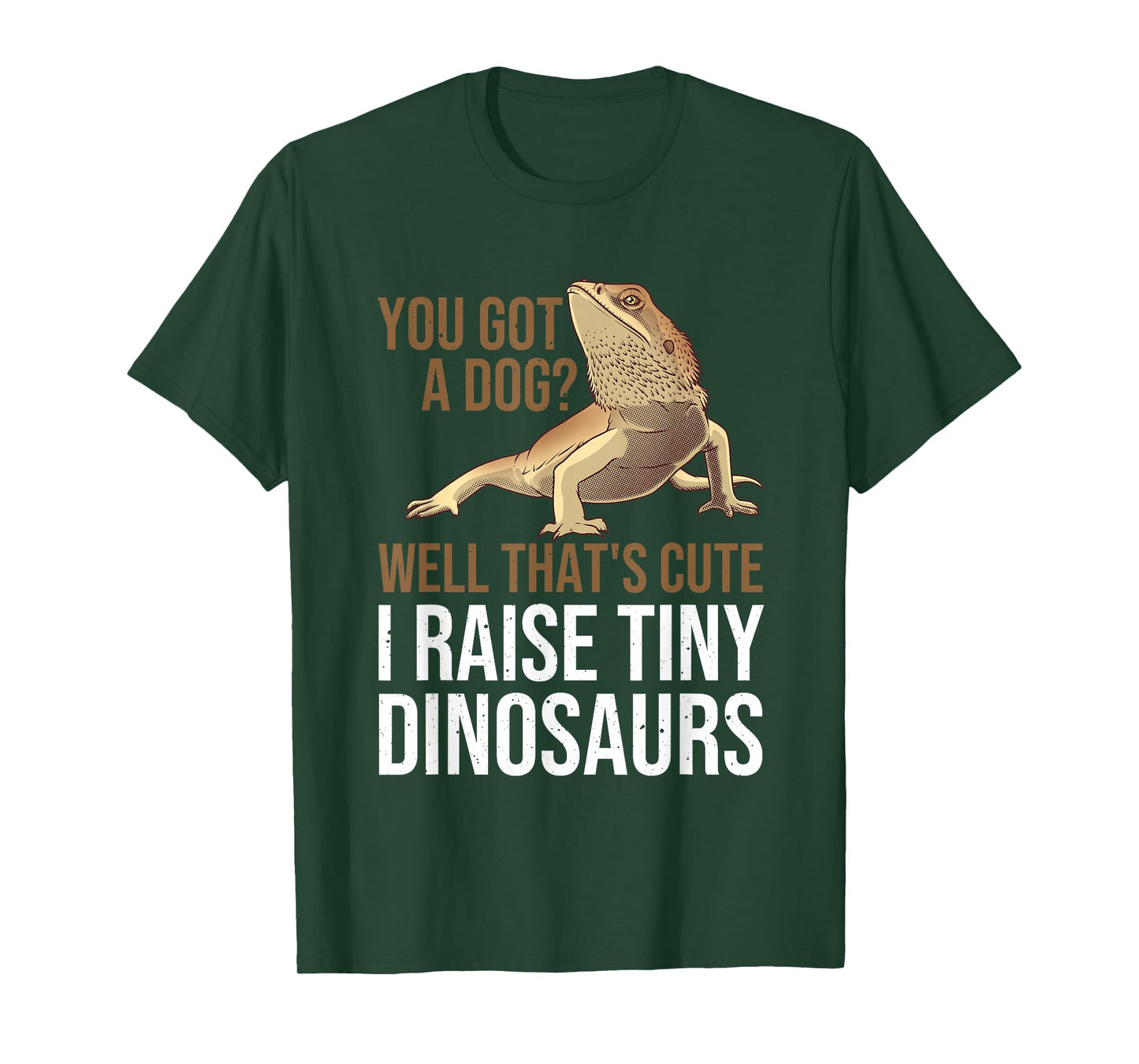 Bearded Dragon Gift Men Women Funny I Raise Tiny Dinosaurs T-Shirt Small