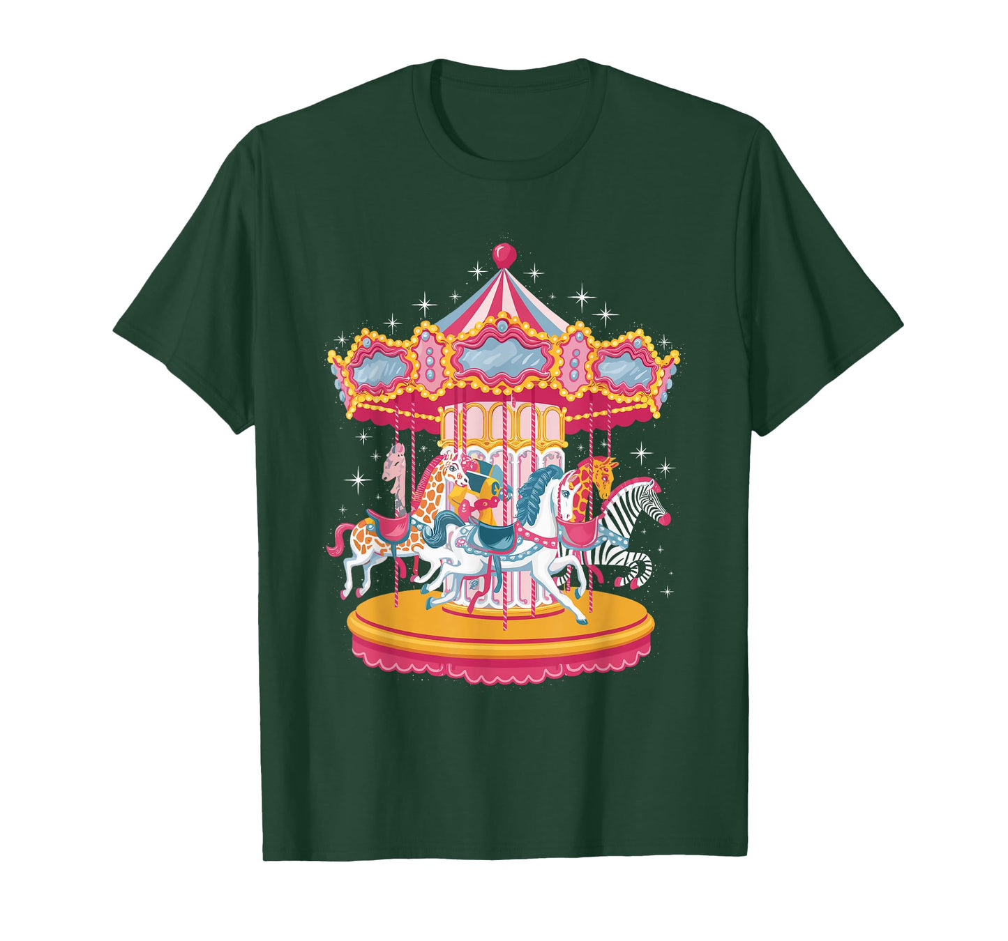 Horse Riding Carousel Rider Country Fair Carnival Fair T-Shirt