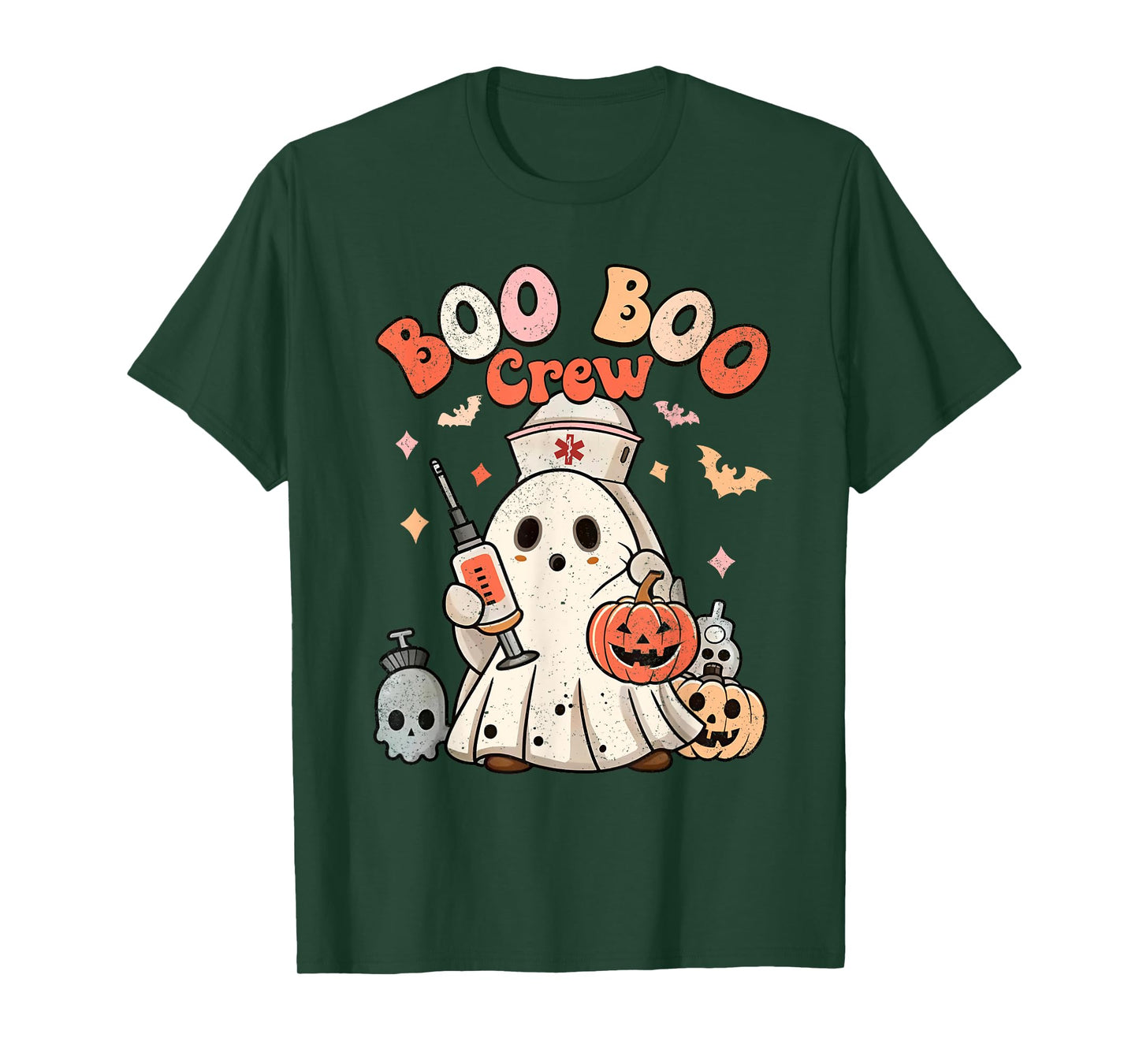 Boo Boo Crew Nurse Medical Halloween Costume T-Shirt