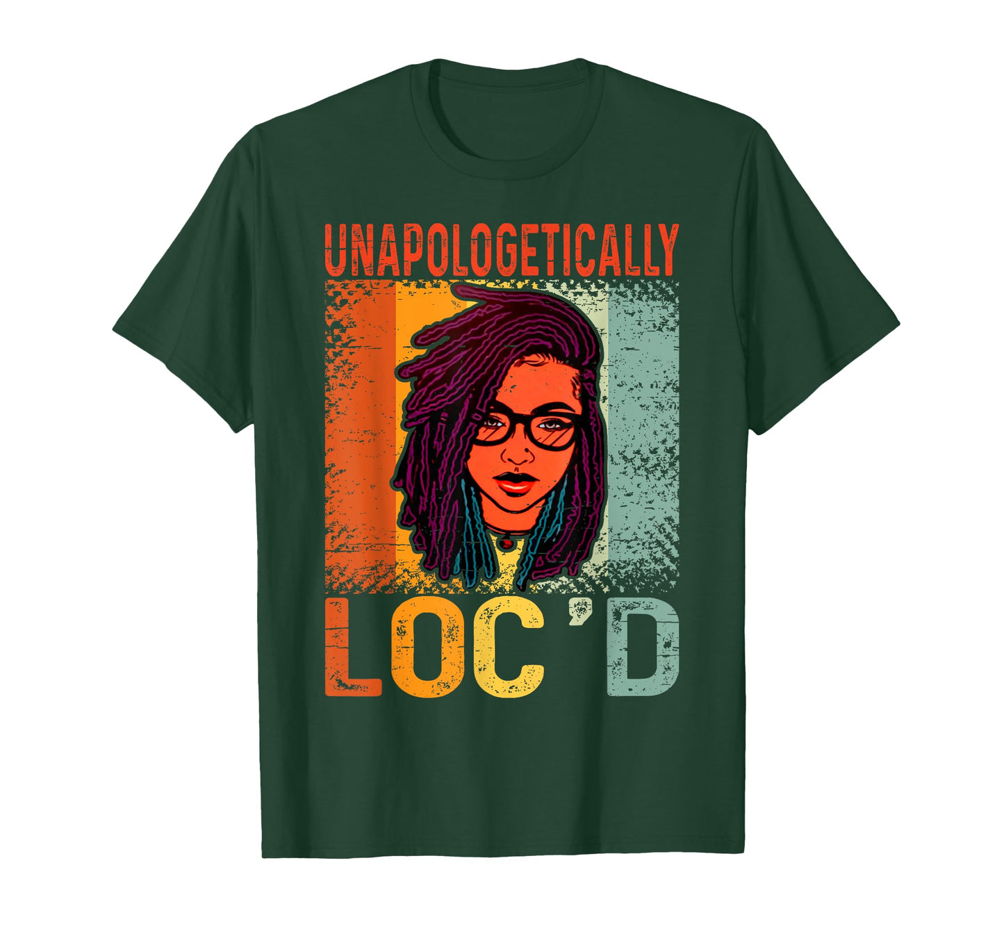 Unapologetically Loc'd Black Queen Melanin Loc'd Hair T-Shirt