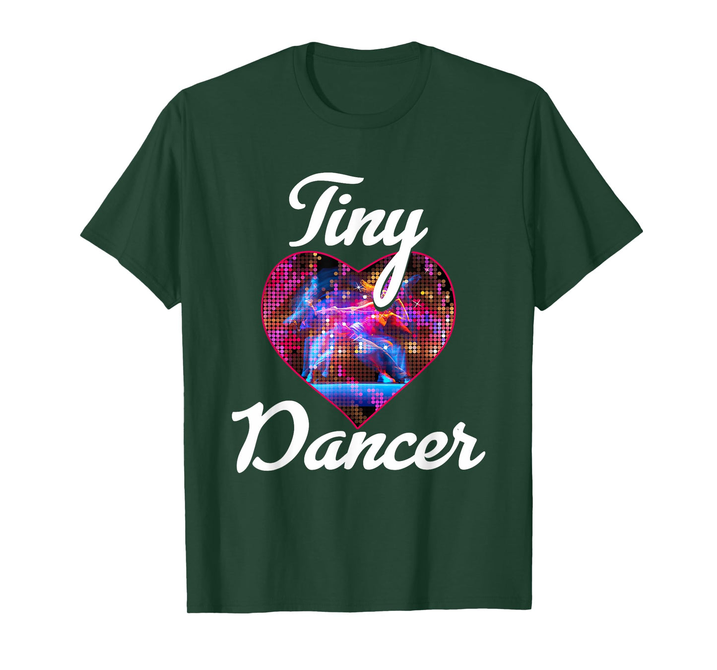 Tiny Dancer Ballerina Heart Colorful Dancing Couple T-Shirt