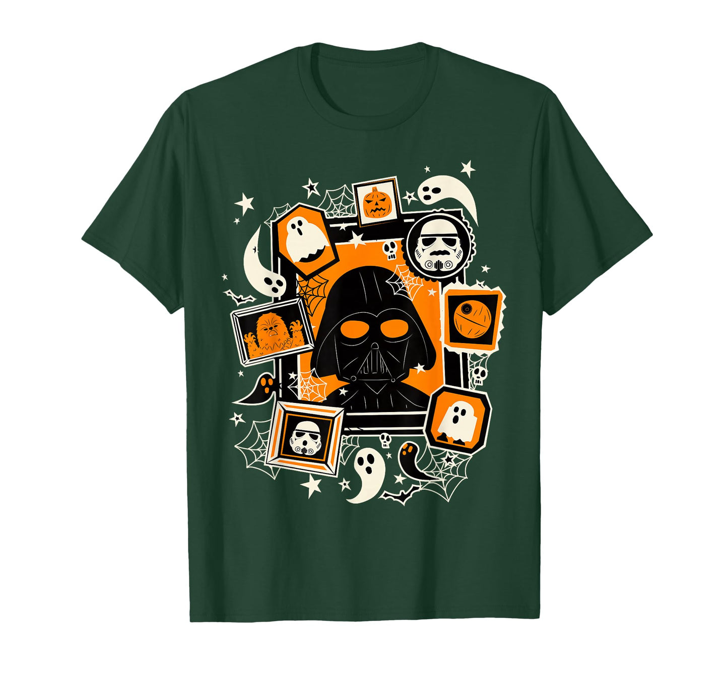 Star Wars Darth Vader And Ghosts Halloween Poster T-Shirt