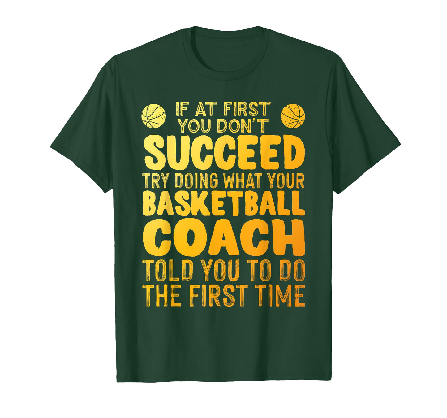 Funny Basketball Coach Art For Men Women Team Player Sports T-Shirt