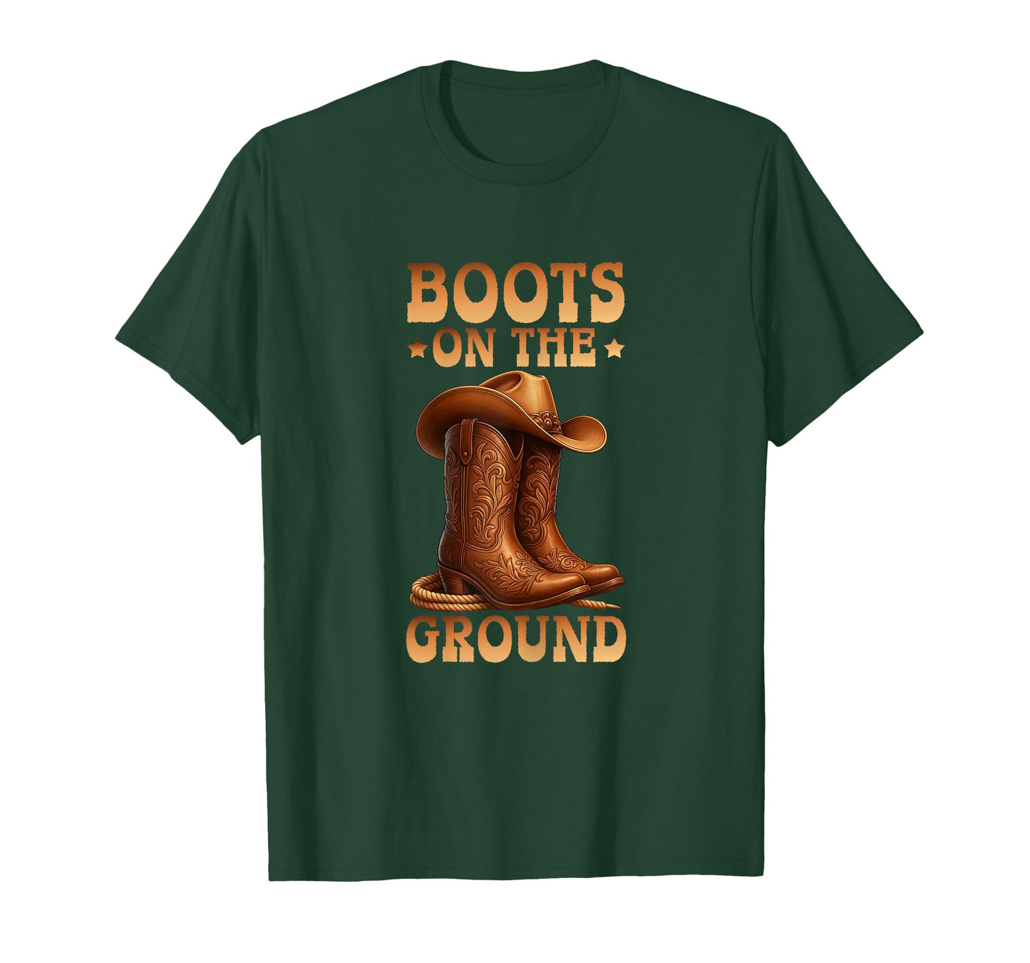 Boots On The Ground Cowgirls Western Country Perfect T-Shirt