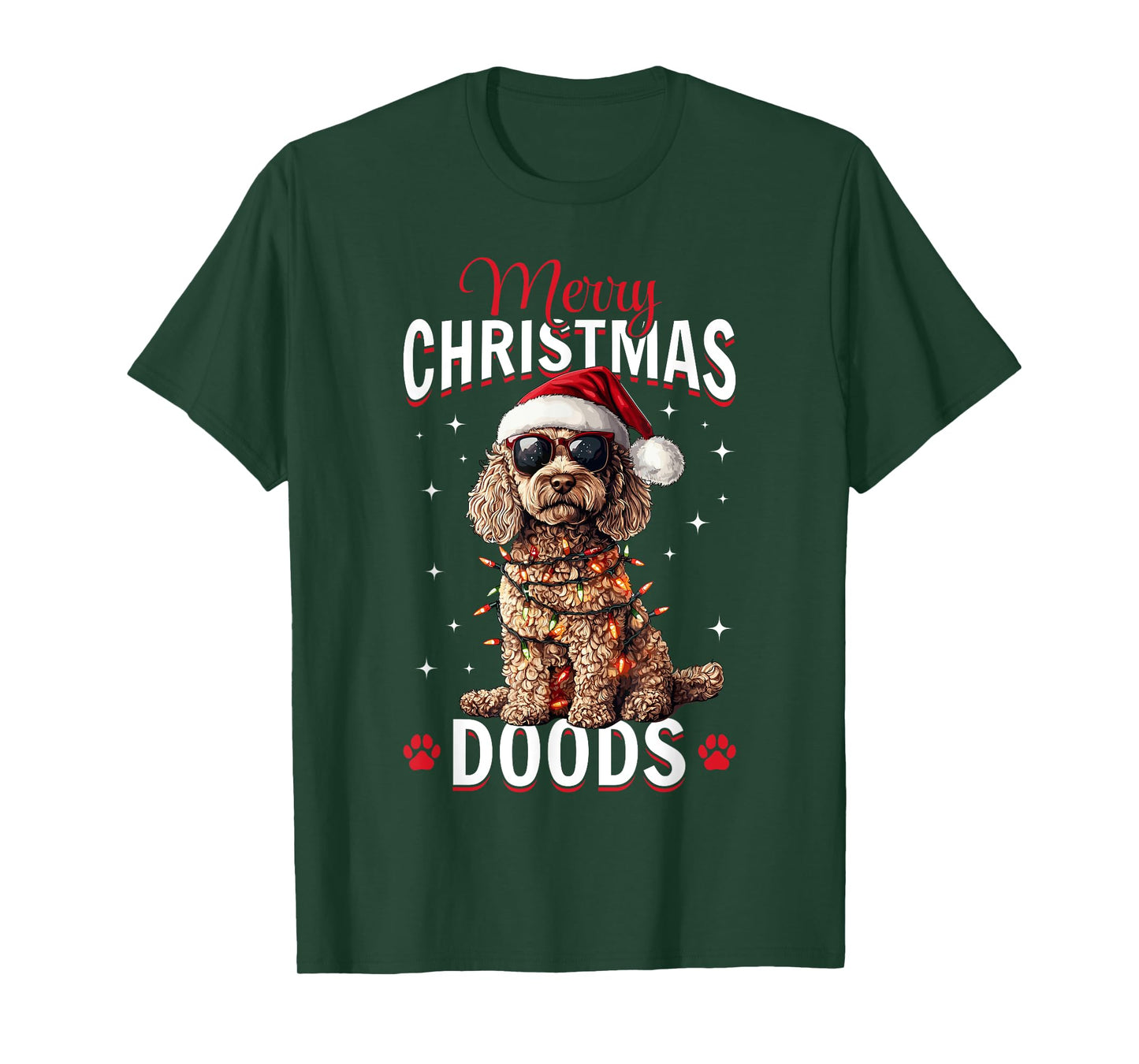 Goldendoodle Christmas Dog Breed Merry Christmas Doods T-Shirt