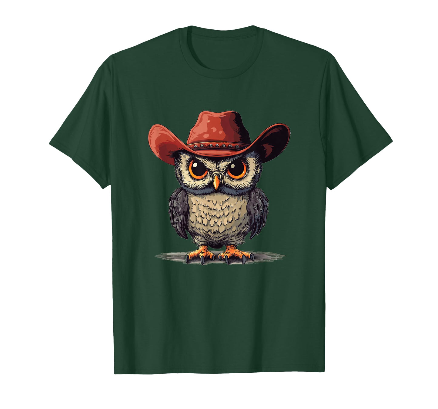 Funny Owl with Cowboy Hat Costume for Boys and Girls T-Shirt