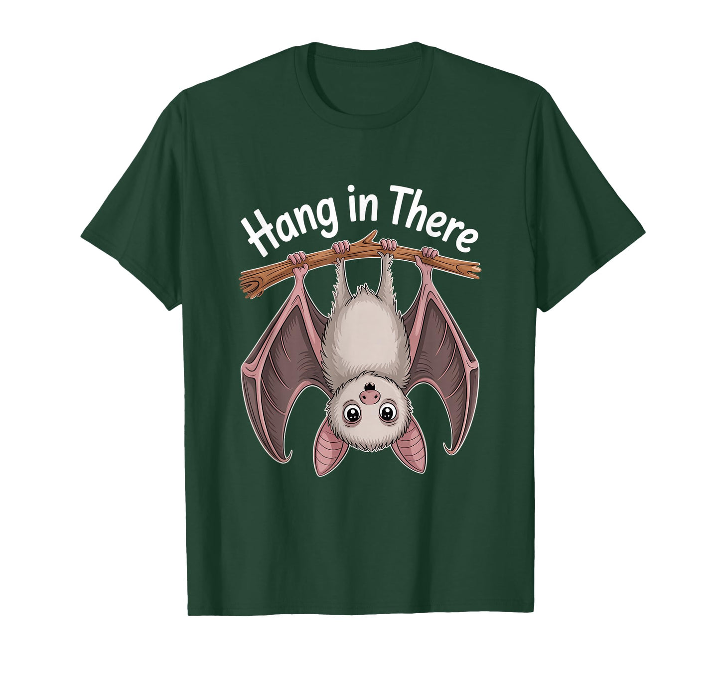 Hang in There Cute Bat Positive Encouragement T-Shirt