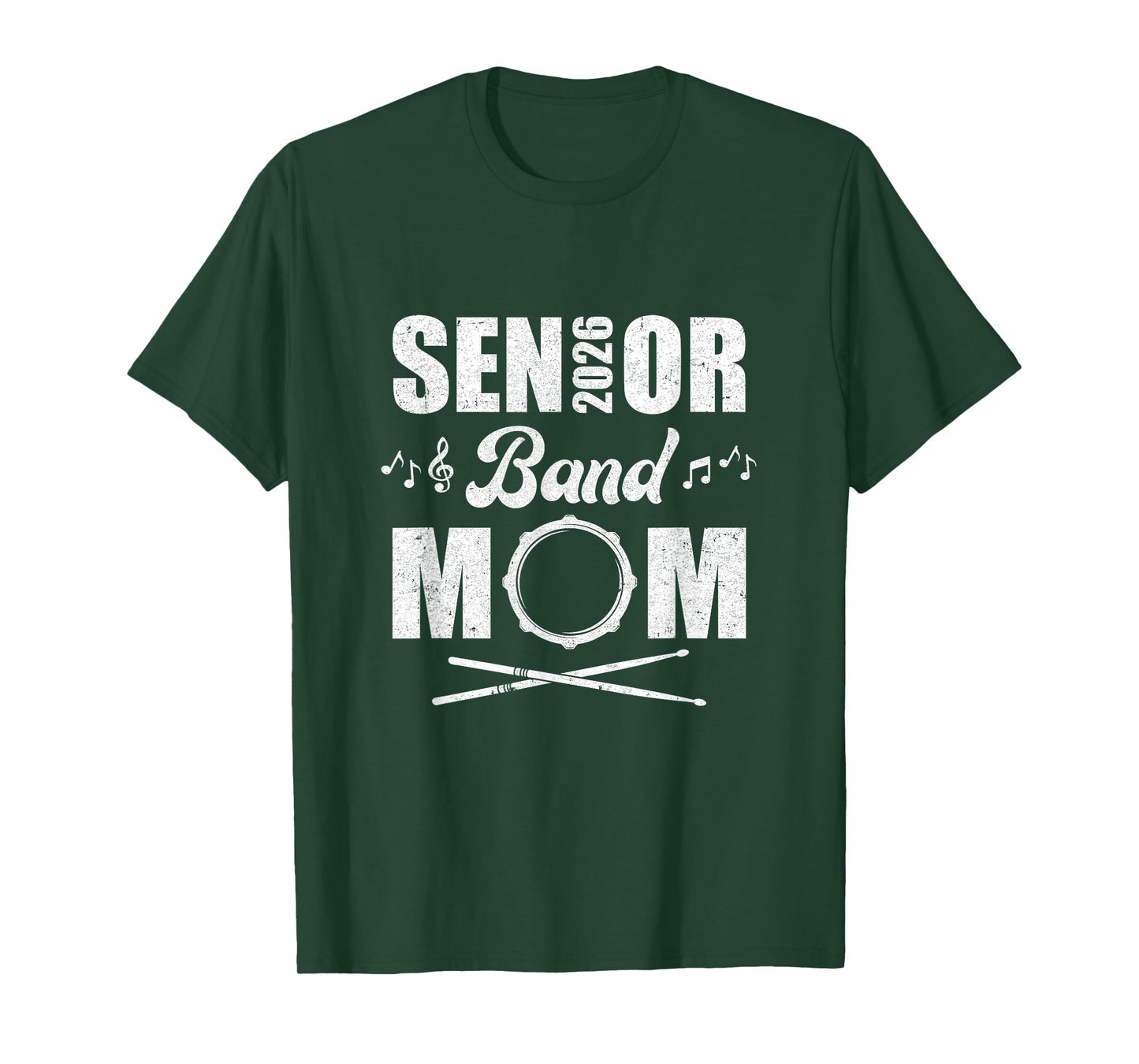 Senior Band Mom 2026 Marching Band Class of 2026 Drum T-Shirt