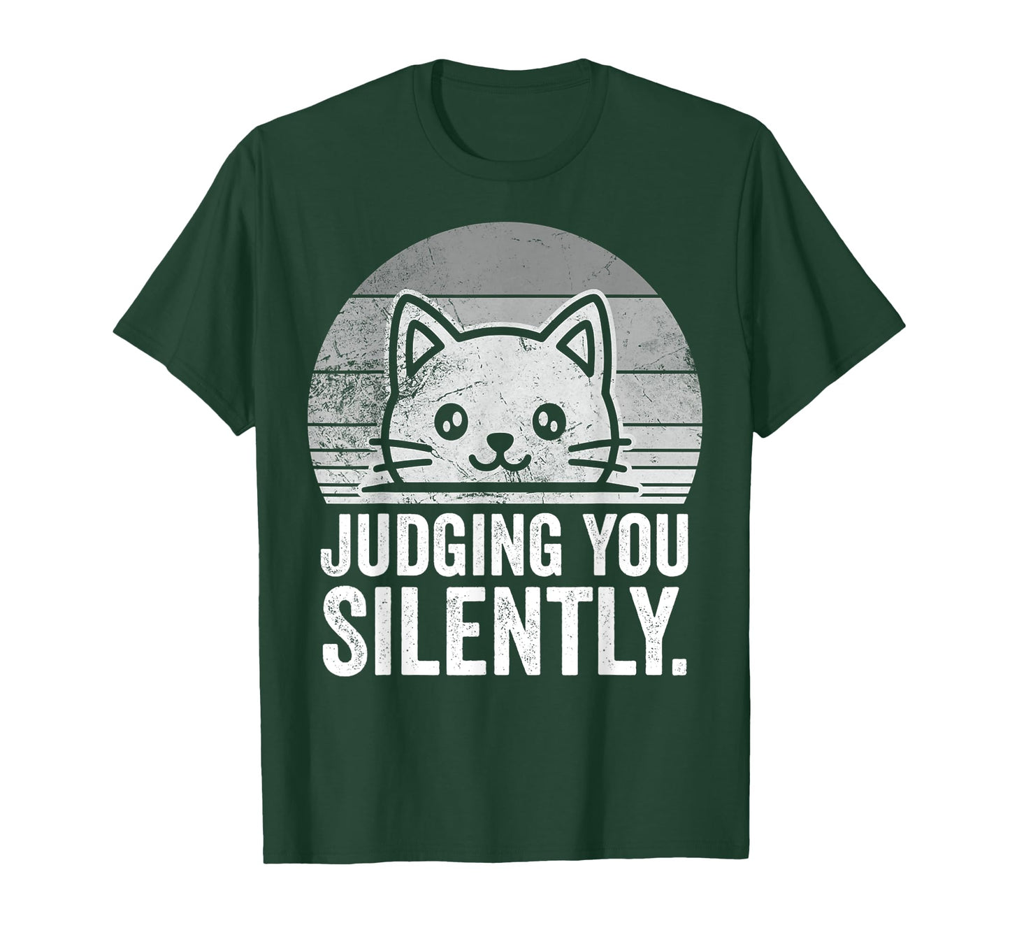 Judging You Silently Cat Funny Quote T-Shirt