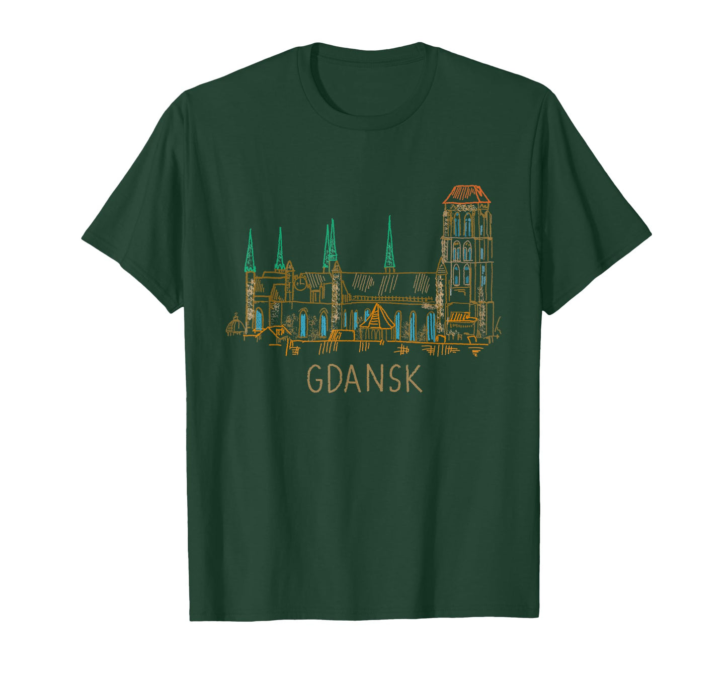 Gdansk City Poland souvenir gift for men women T-Shirt