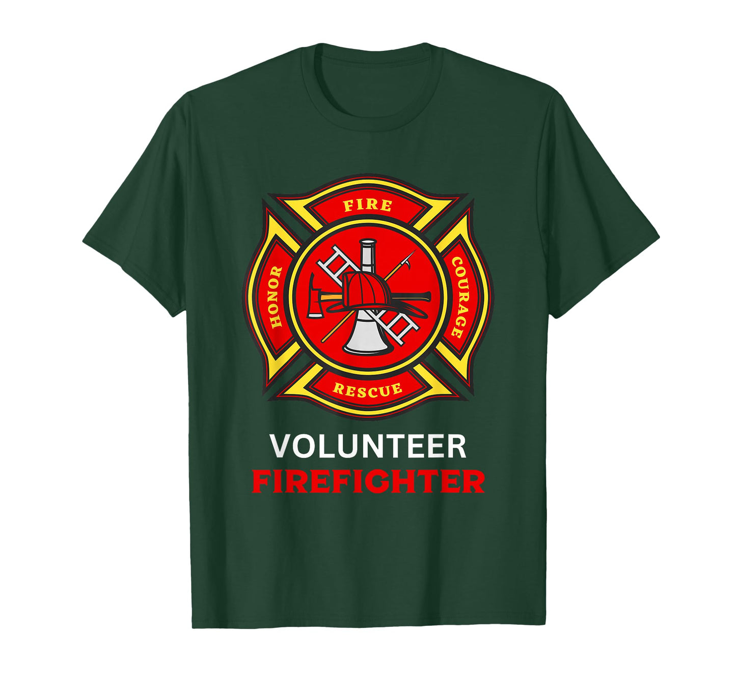 Fire Department Logo Volunteer Fireman Symbol Firefighter T-Shirt