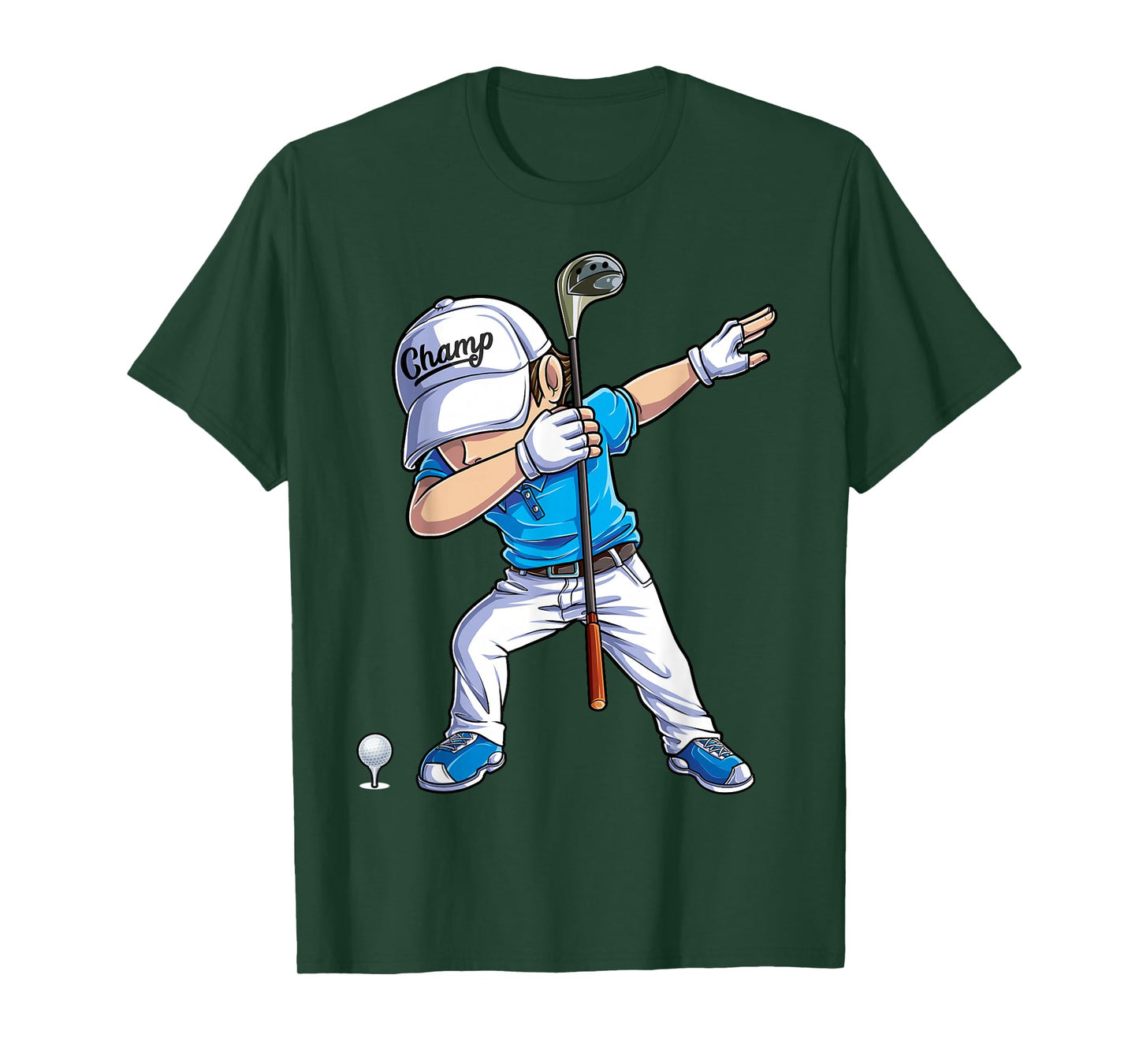 Dabbing Golf Player Golfer Golfing Funny Kids Boys Dab Dance T-Shirt