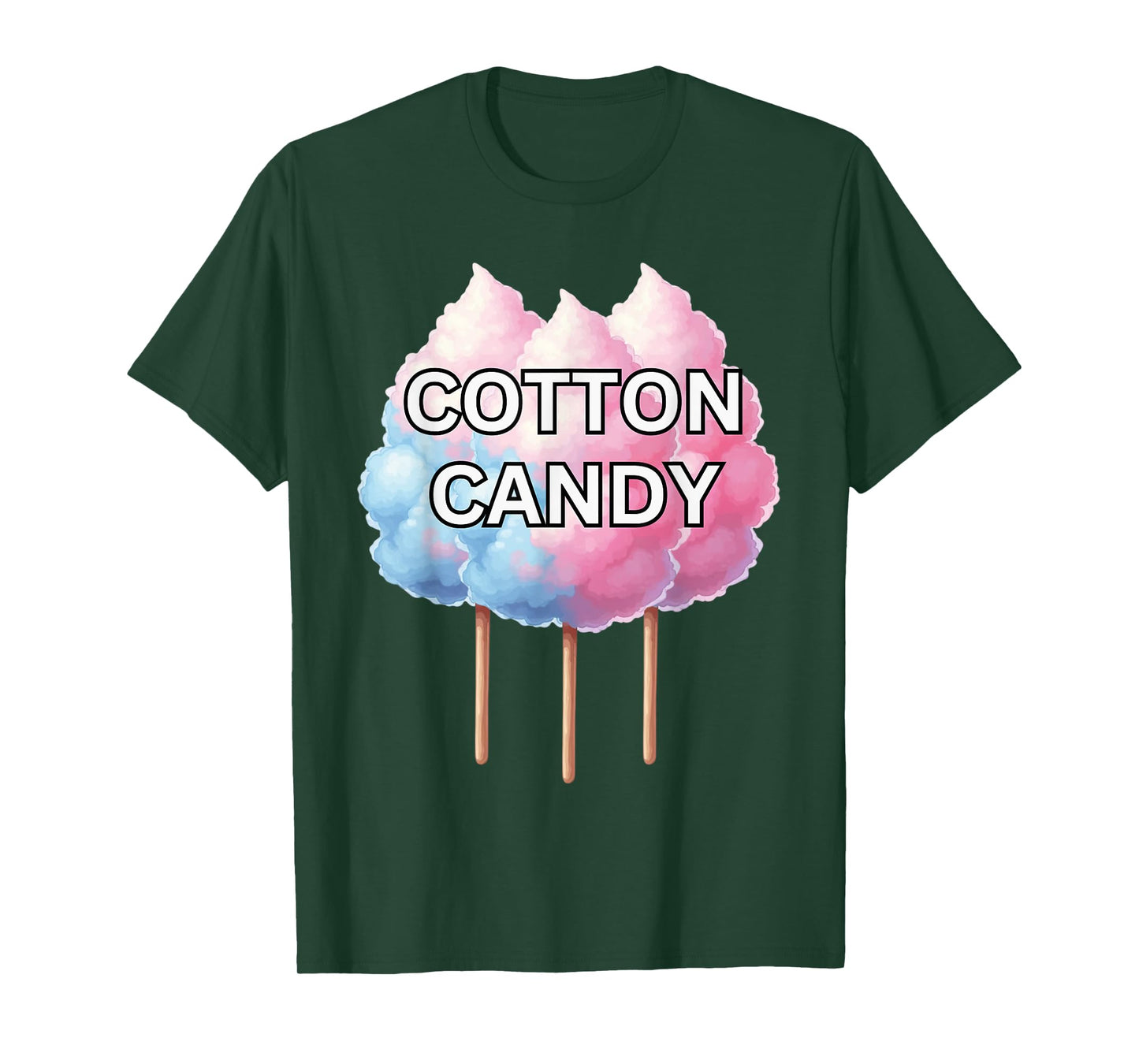 Cotton Candy Pink and Blue On A Stick T-Shirt