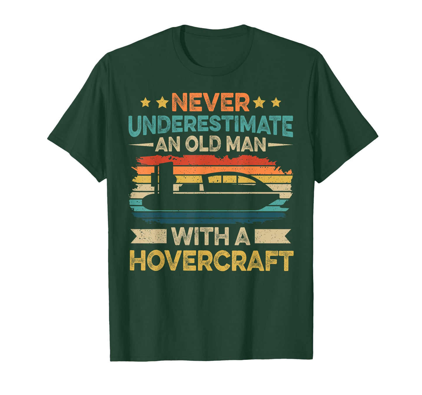 Hovercraft and Landing Design for a Hovercraft captain T-Shirt