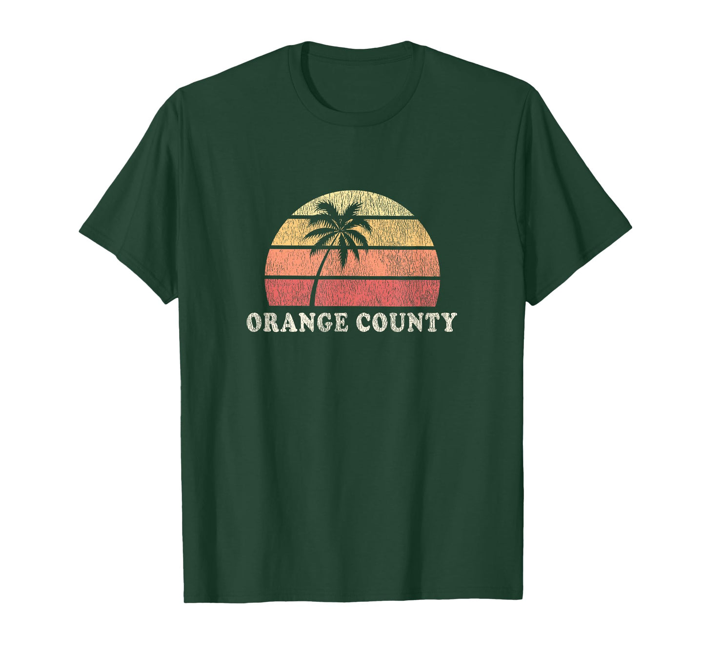Orange County CA Vintage 70s Retro Throwback Design T-Shirt