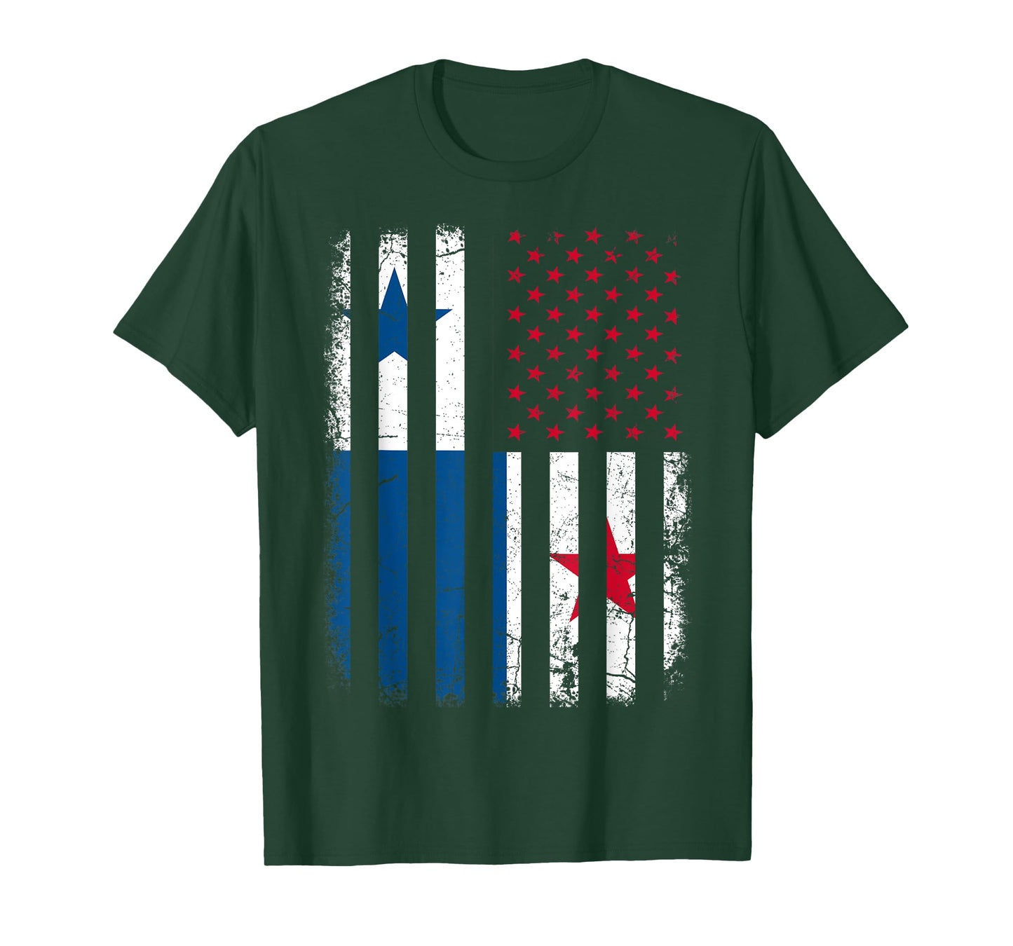 Panamanian American Flag Panamanian Roots Panama America T-Shirt