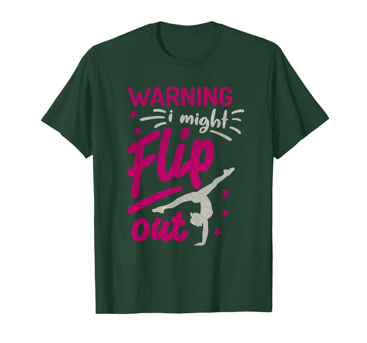I Might Flip Out Funny Gymnastics Cheerleading Gymnast Girls T-Shirt