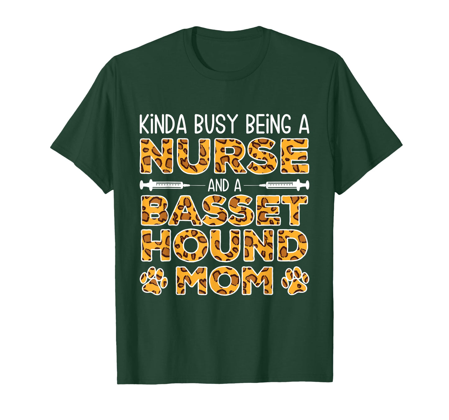 Busy Being Nurse Dog Mother - Basset Hound Mom Men Women T-Shirt