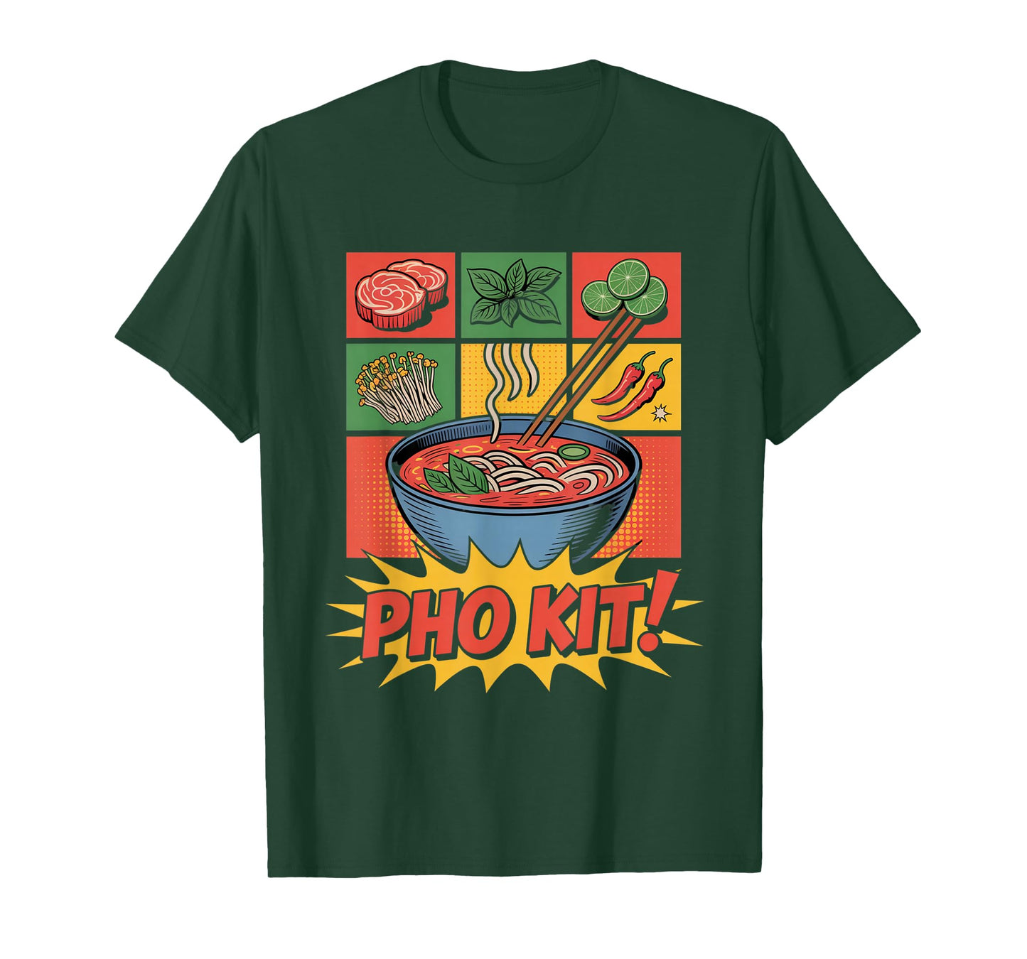 Pho Kit Soup Funny Pho Kit Vegan Pho Lover T-Shirt