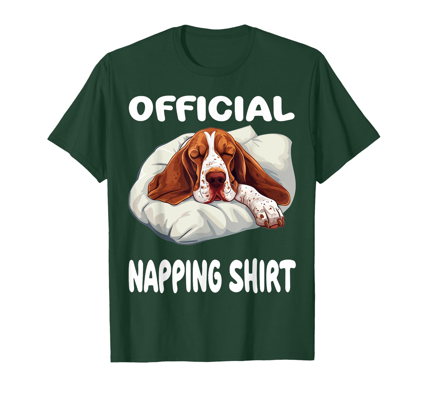 Basset Hound Dog Official Napping shirt Pajamas Nightgown T-Shirt