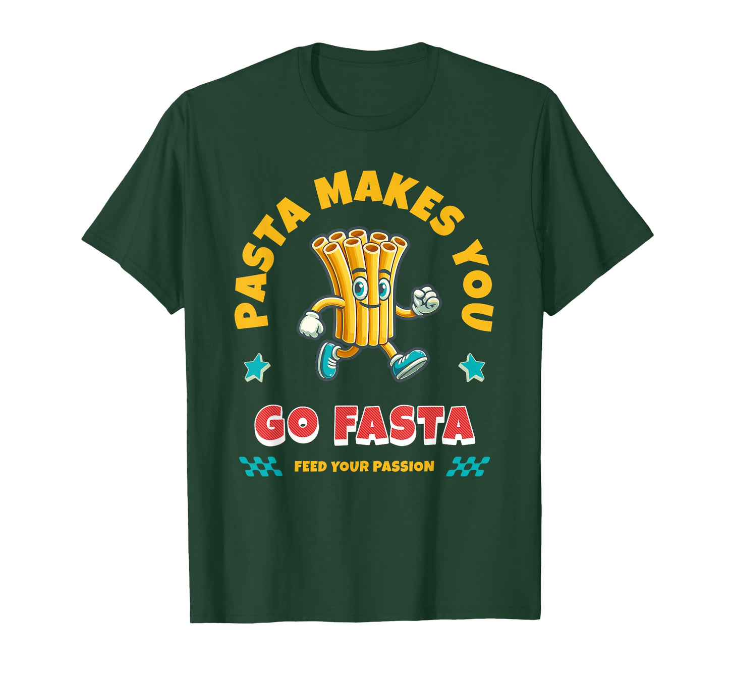 Funny Running Runner Track Pasta Trail Sprinter Go Faster T-Shirt