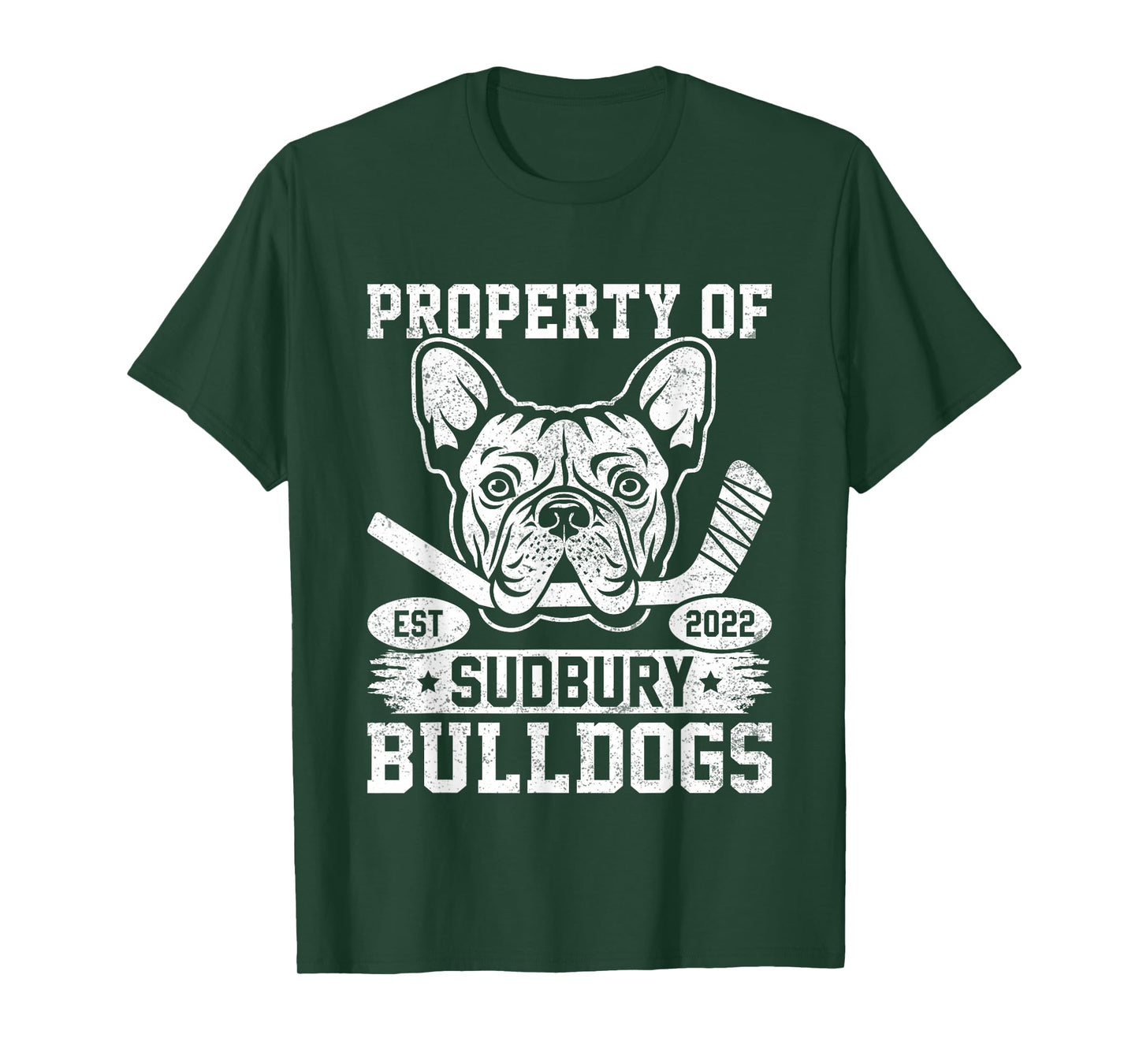 Bulldog Pet Dog Property Of Sudbury Bulldogs T-Shirt