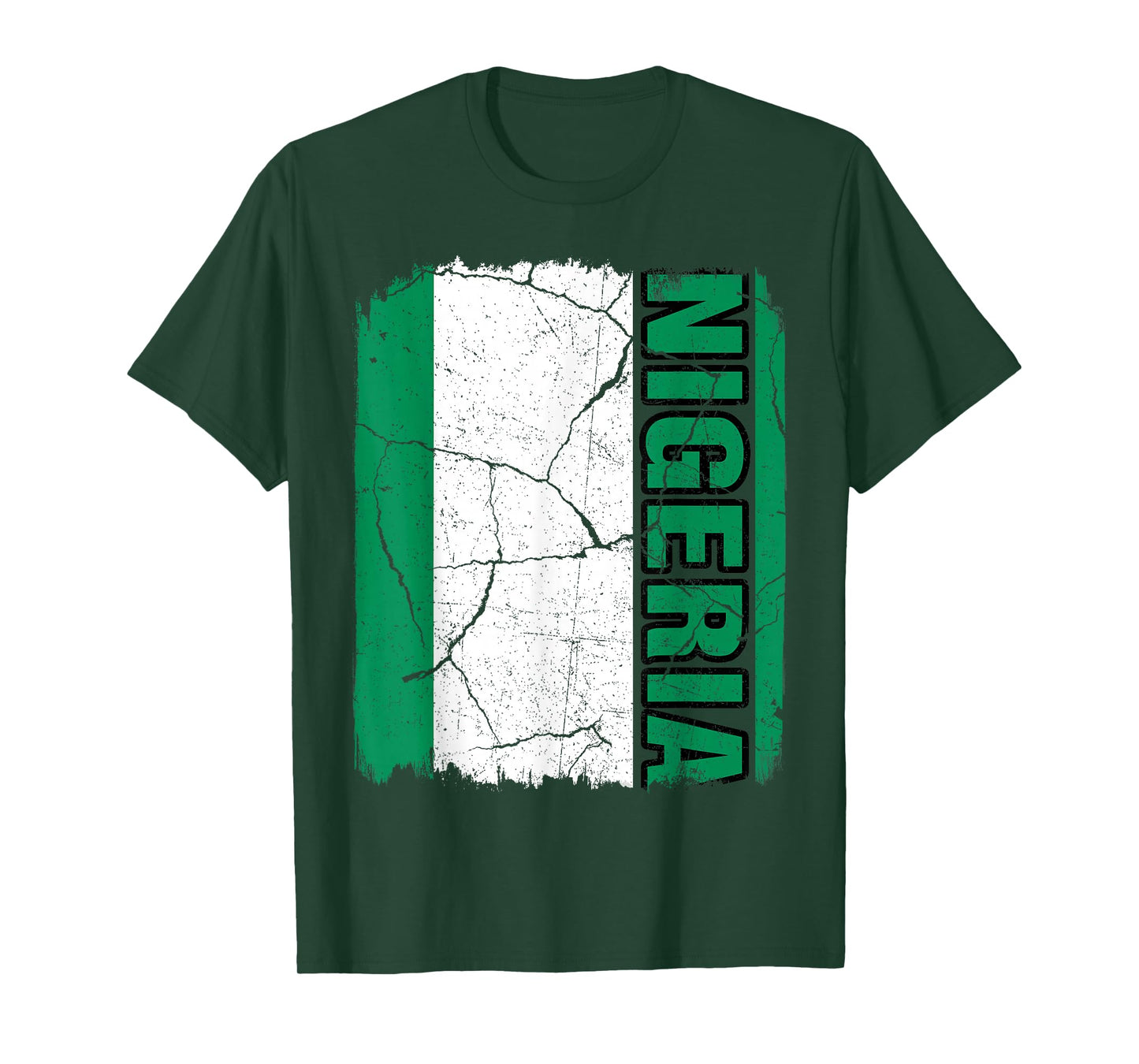 Vintage Nigerian Flag Nigeria Pride Roots Heritage Gift T-Shirt