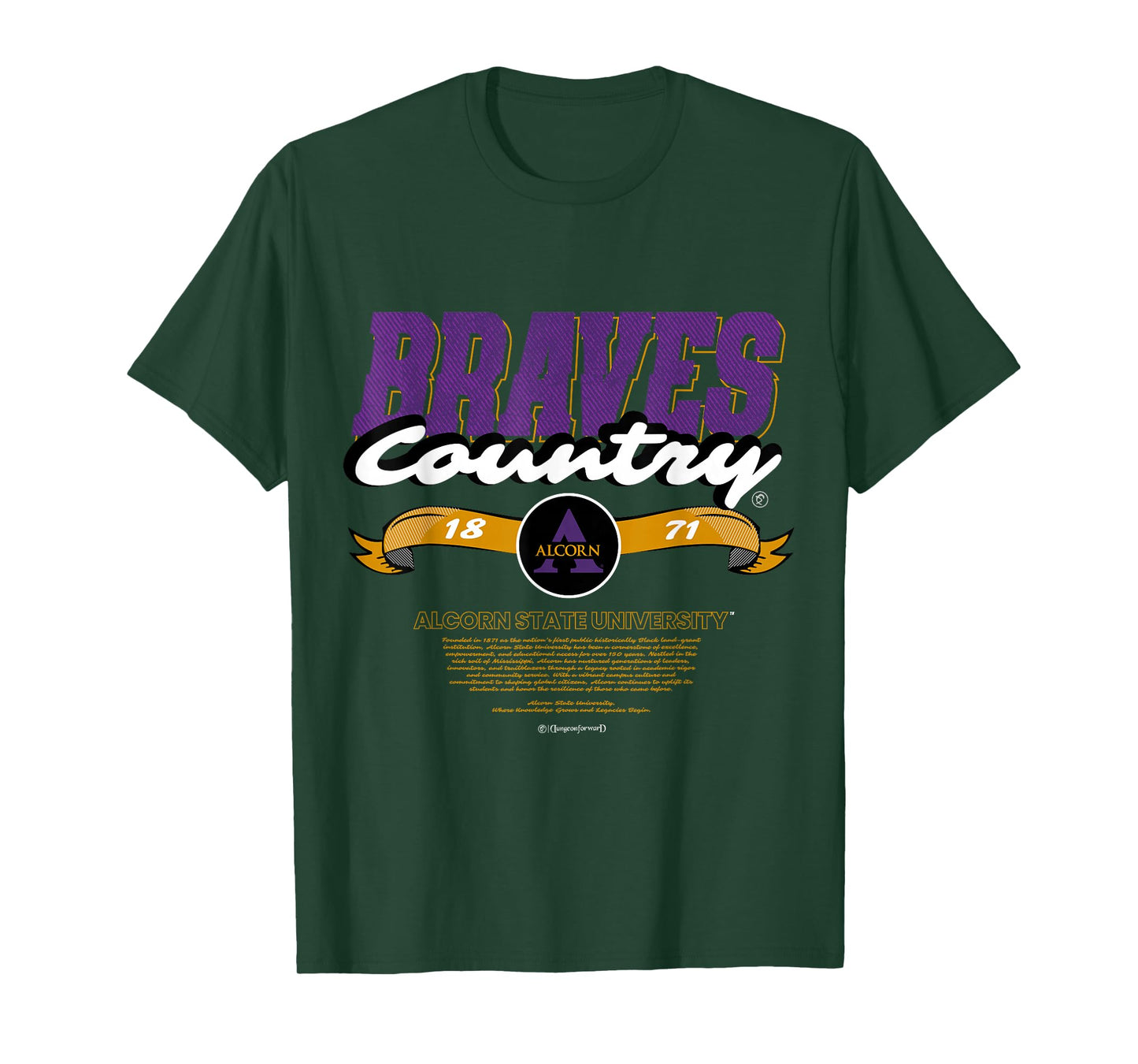 Alcorn State University - Braves Country - ASU HBCU T-Shirt