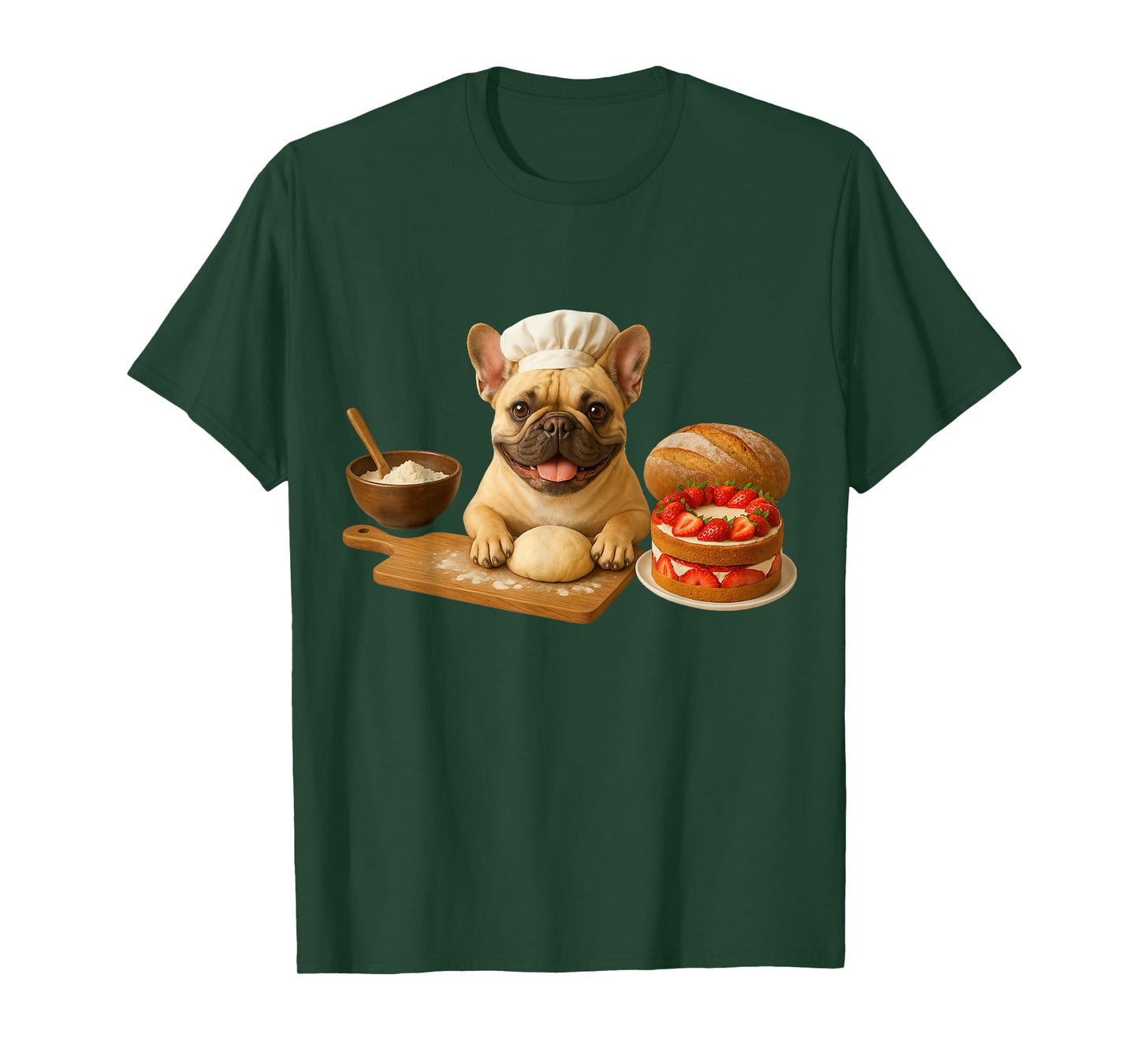 French Bulldog Baking T-Shirt