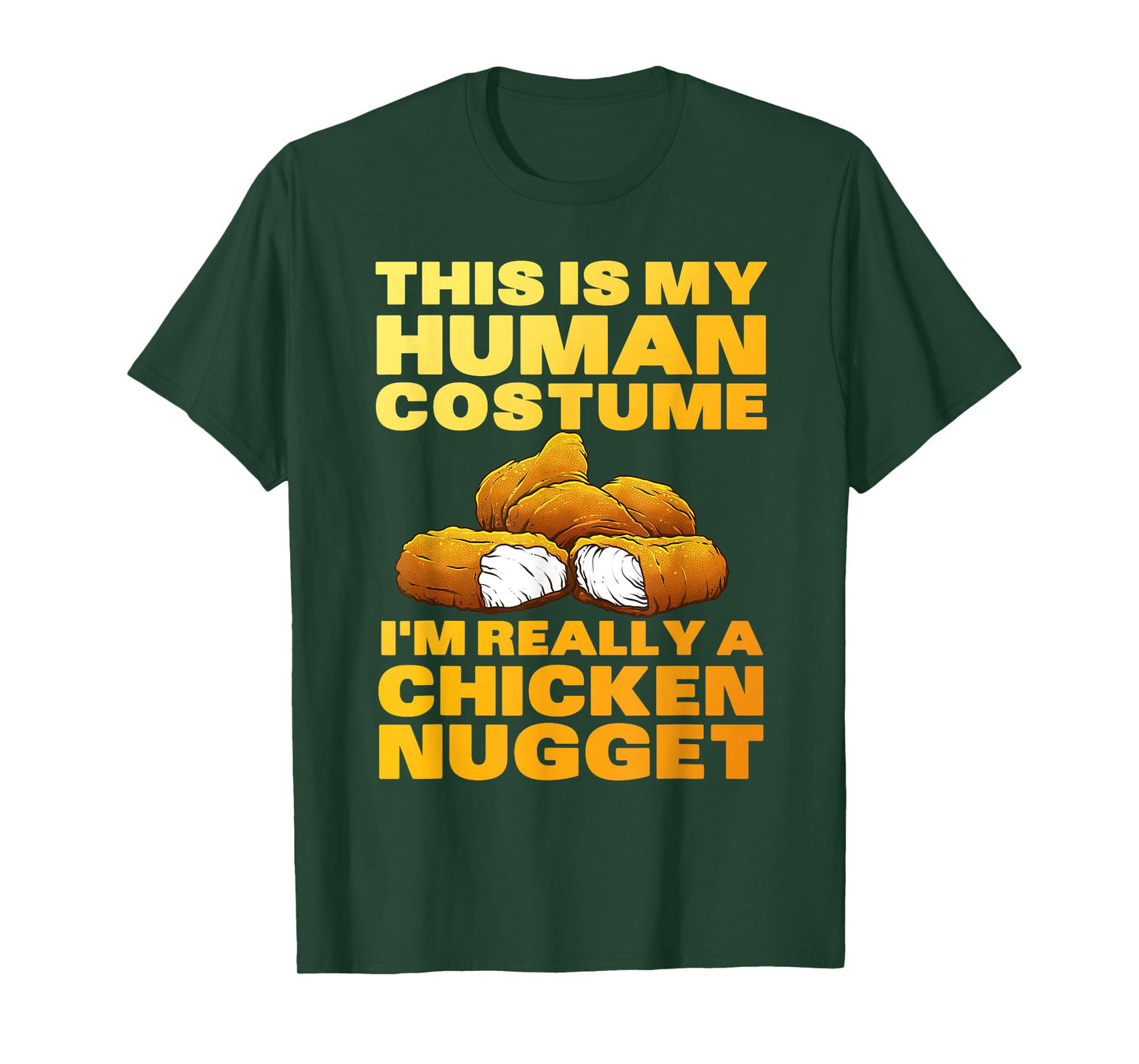 Chicken Nugget Art For Men Women Kids Chicken Nugget Costume T-Shirt