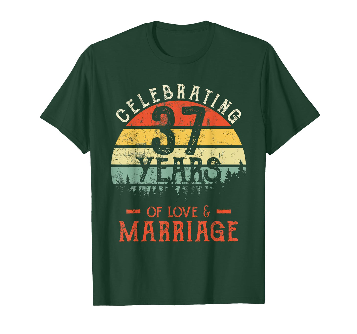 Legends Vintage 37 years marriage anniversary Crew His/Her T-Shirt