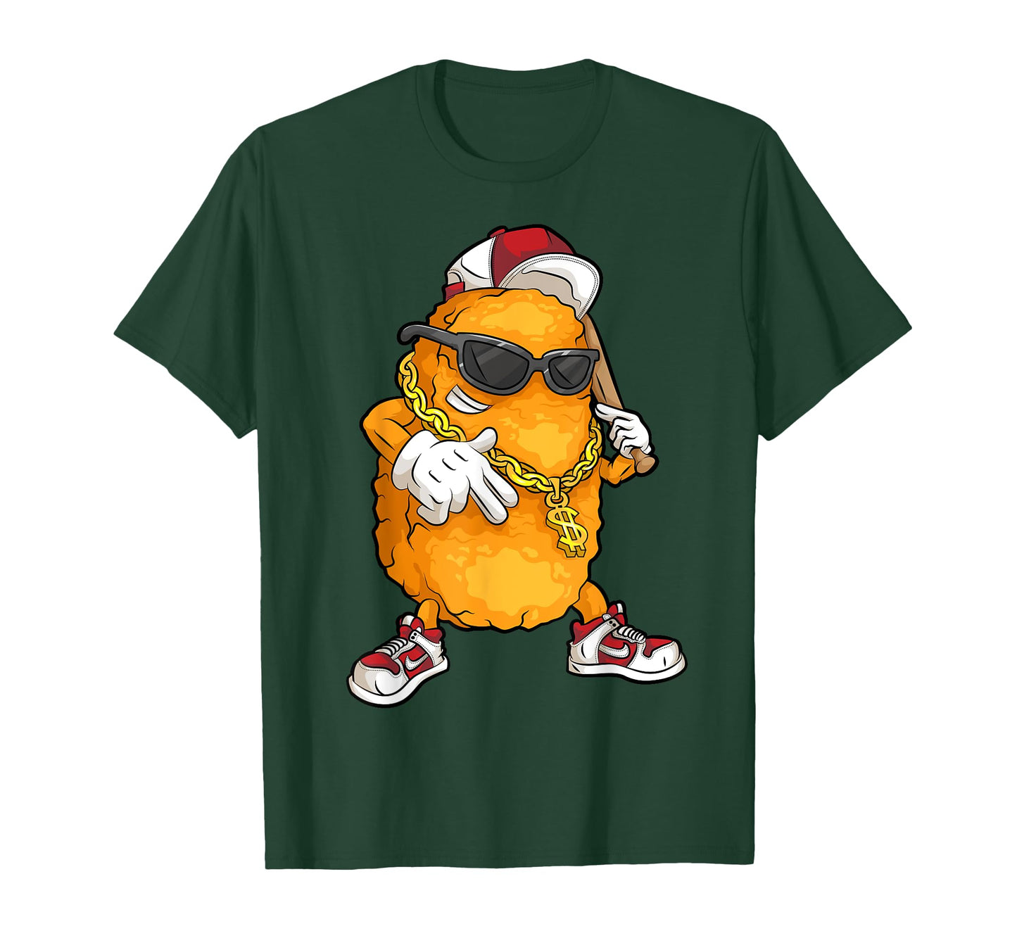 Cool Chicken Nugget Art For Boys Kids Chicken Nugget Lover T-Shirt