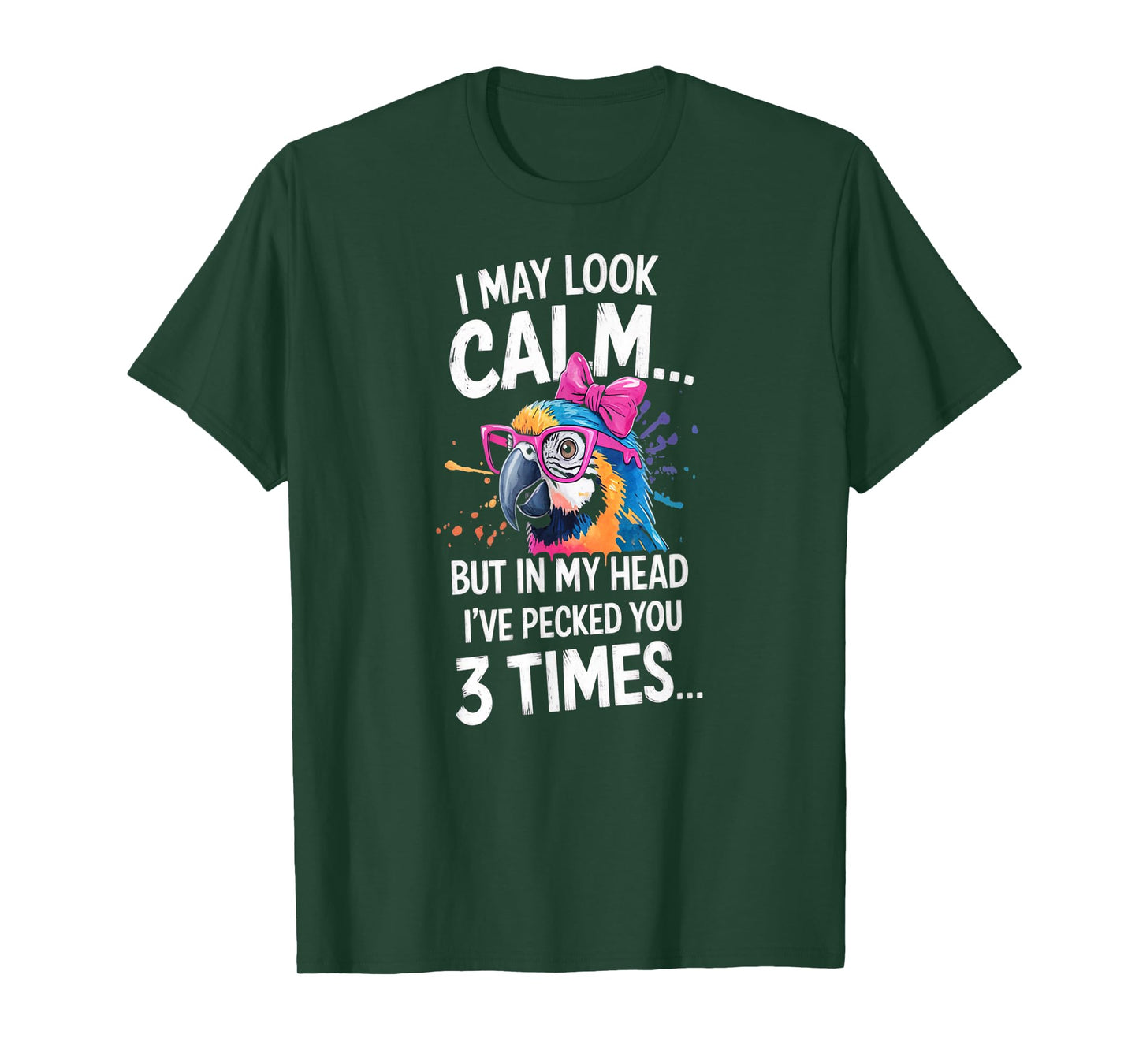 Funny Parrot I've Pecked You Sarcastic Bird Quote T-Shirt