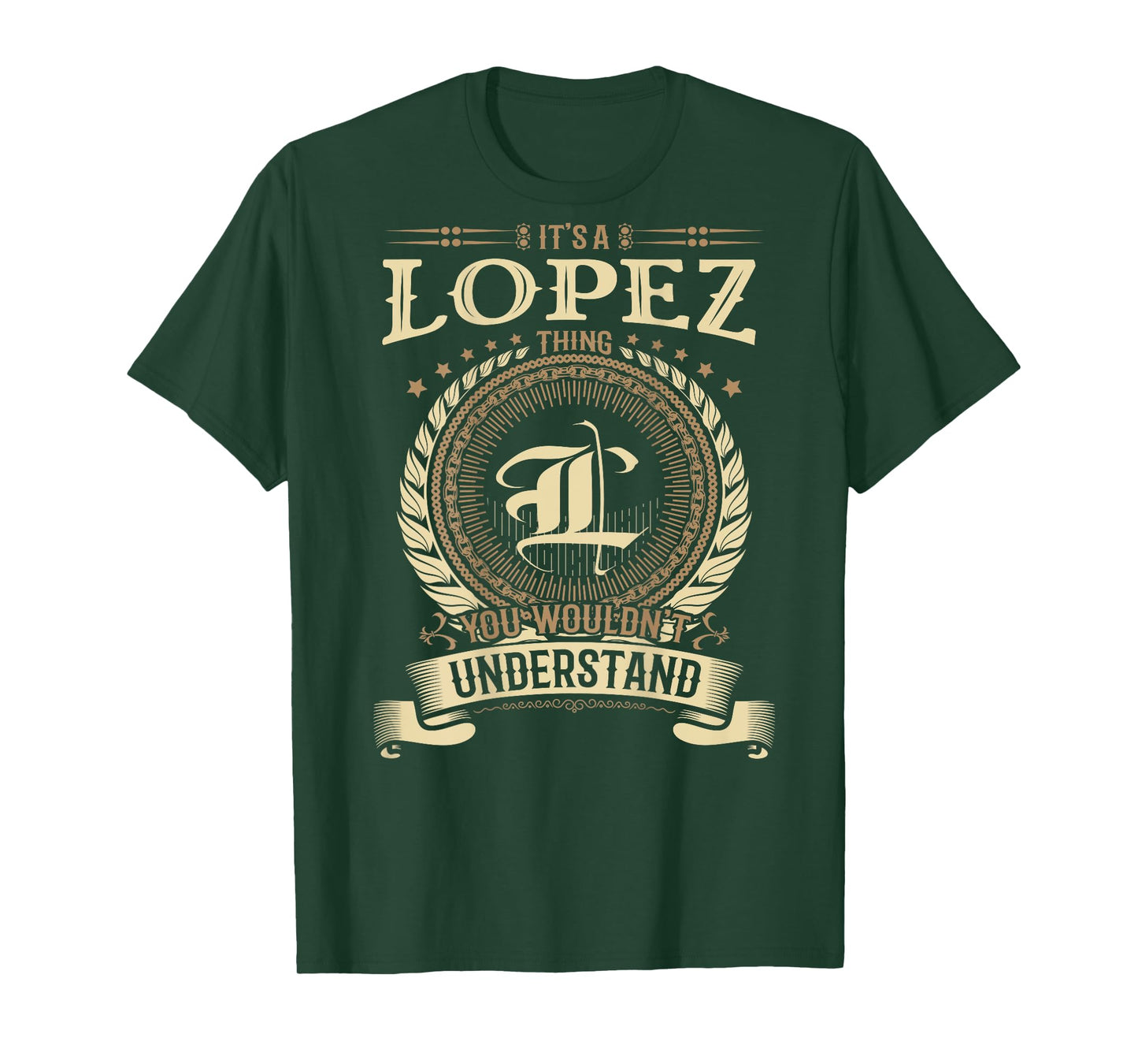 Lopez Thing You Wouldn't Understand Family BACKPRINT T-Shirt