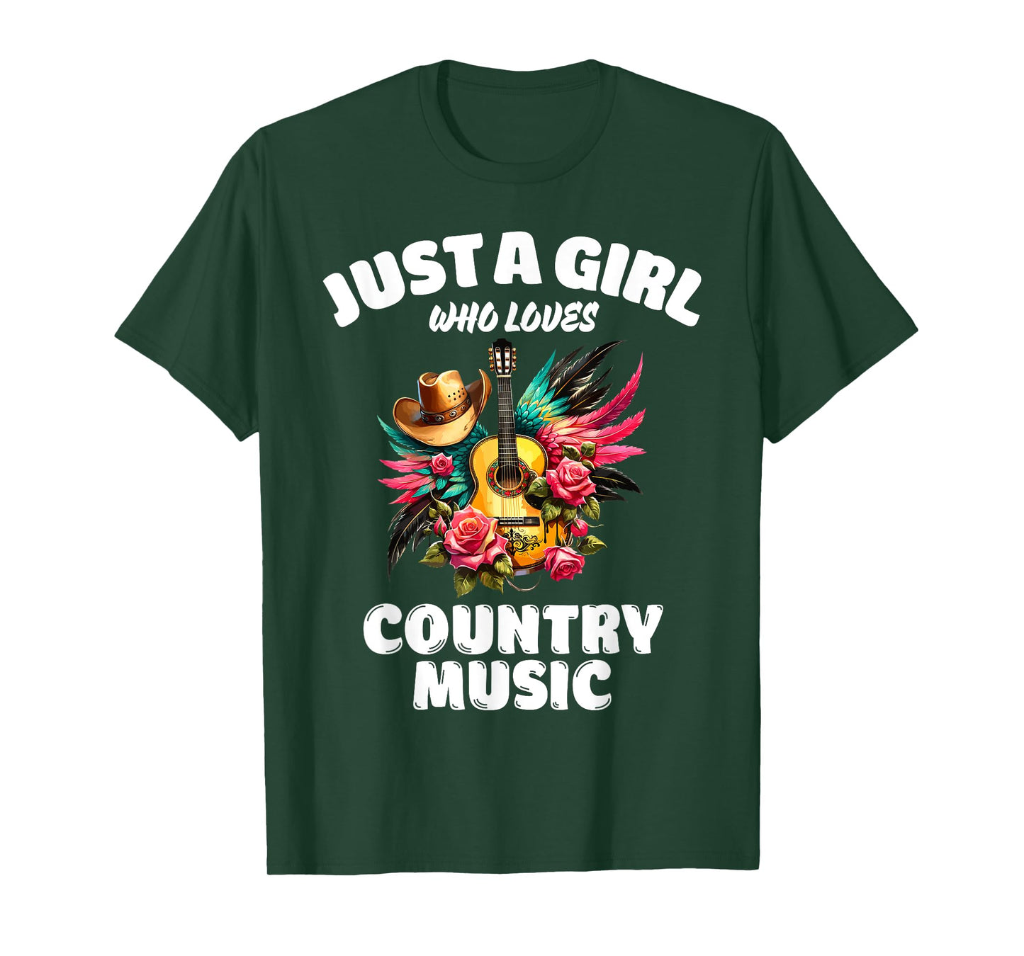 Just A Girl Who Loves Country Music, Music Lover T-Shirt