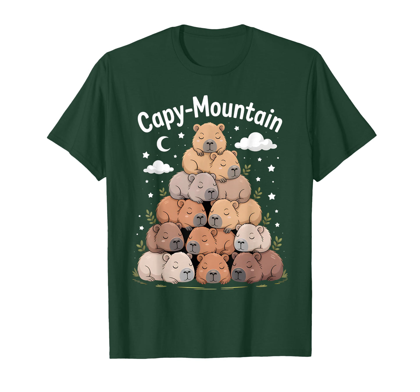 Cozy Capy-Mountain Cute Capybara Lovers Women Kids T-Shirt