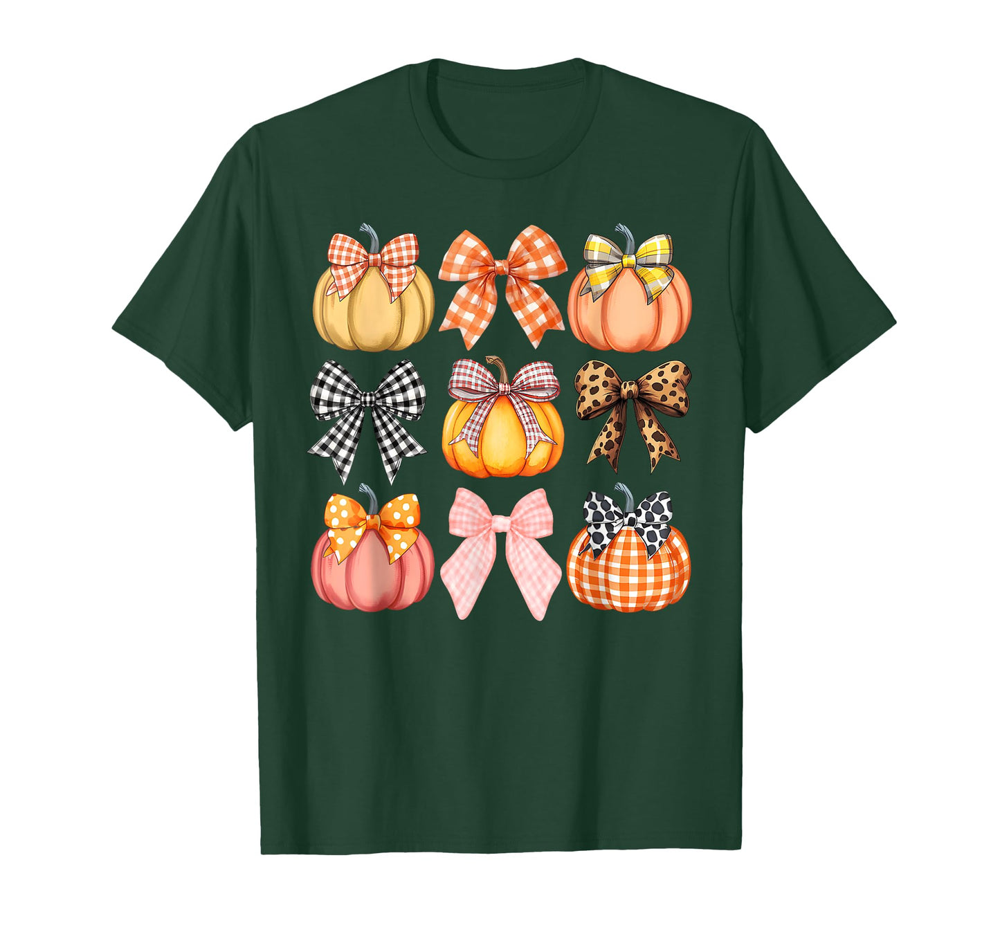 Coquette Bow Pumpkin Fall Spooky Season Halloween Costume T-Shirt
