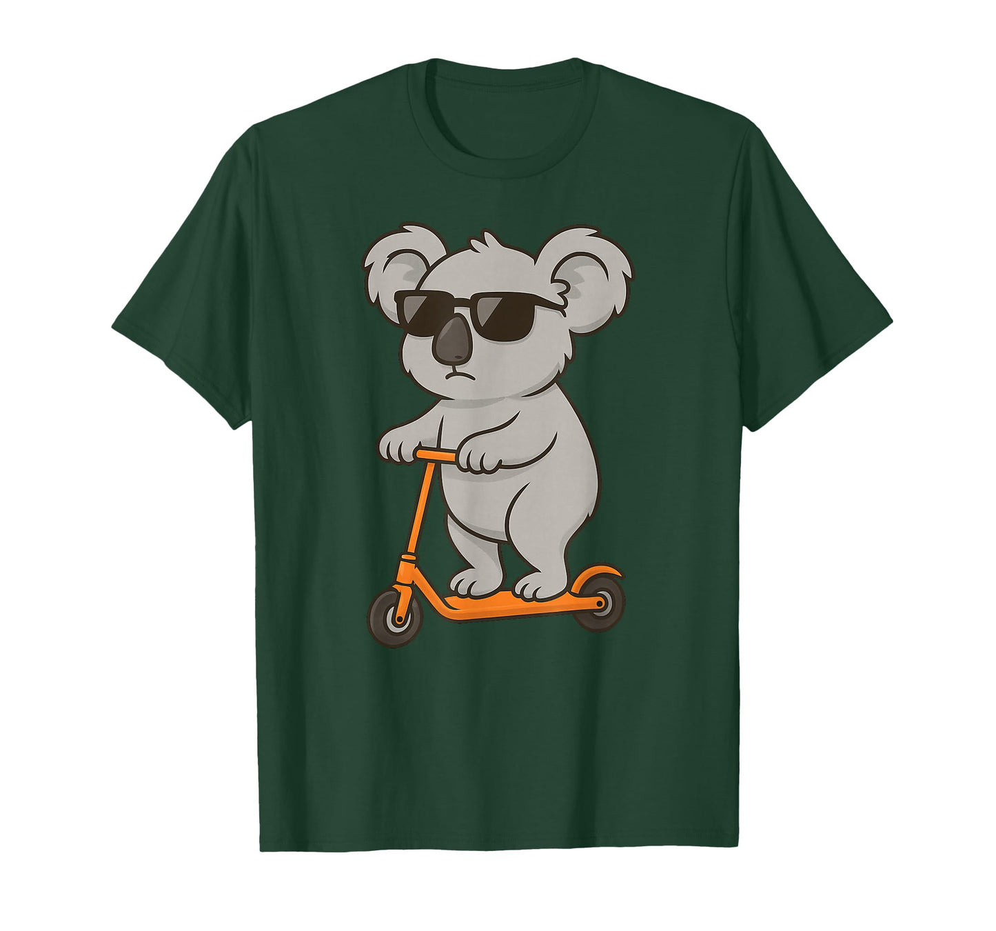 Funny Koala Scooter Animal Lover Boys Girls Kids T-Shirt